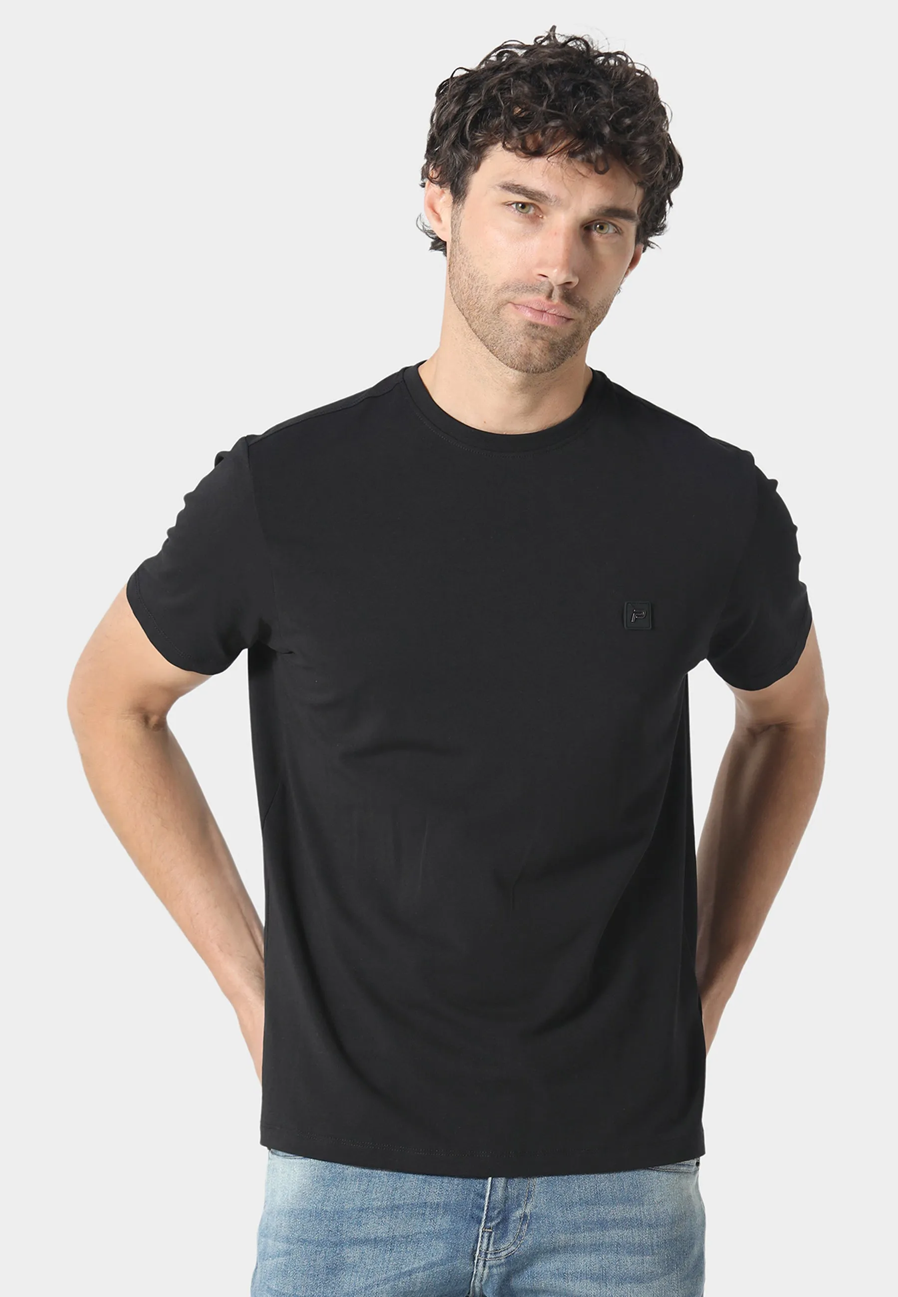 Washable fabric Dover Black T-Shirt
