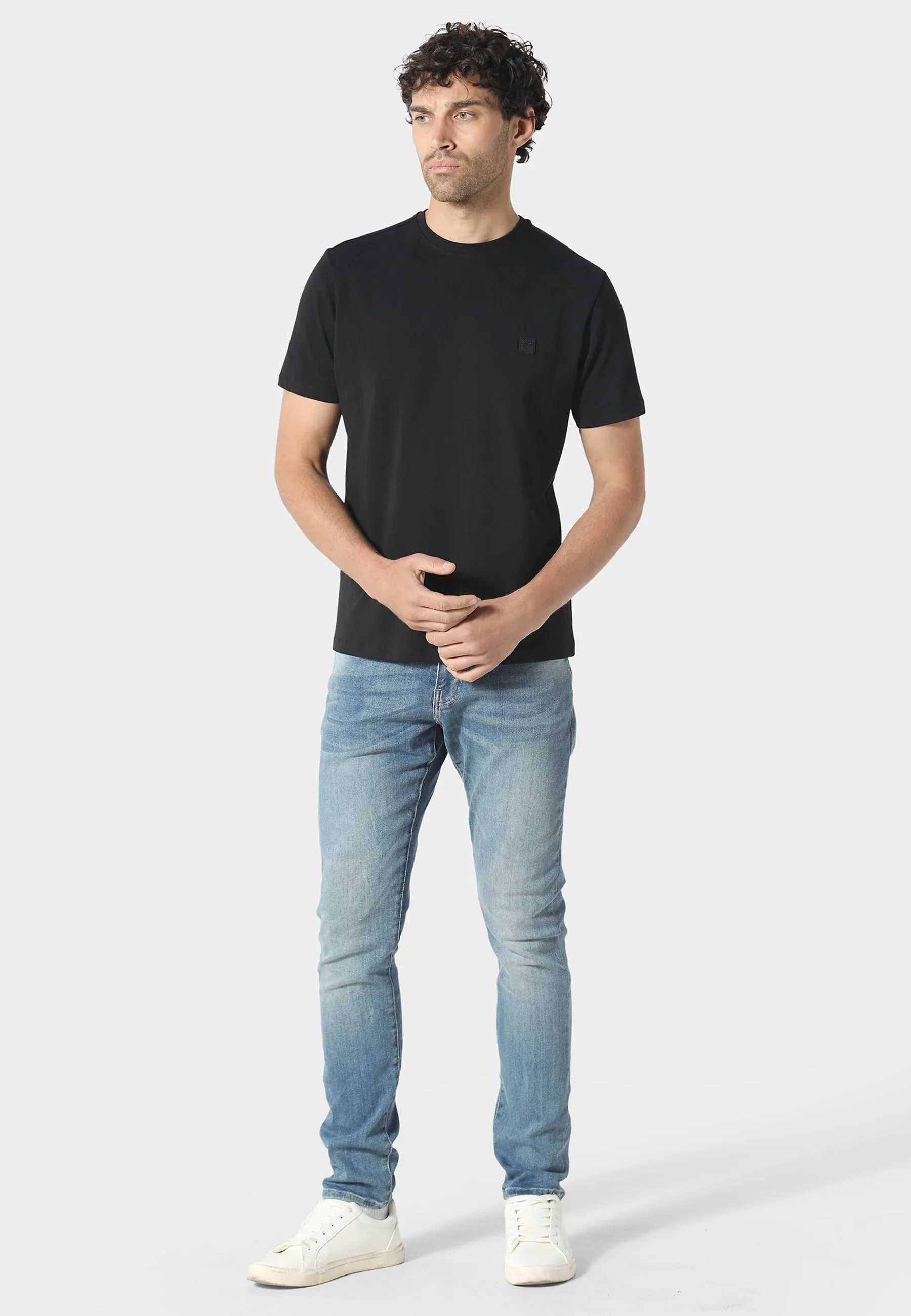 Dover Black T-Shirt Versatile Performance Regular Fit