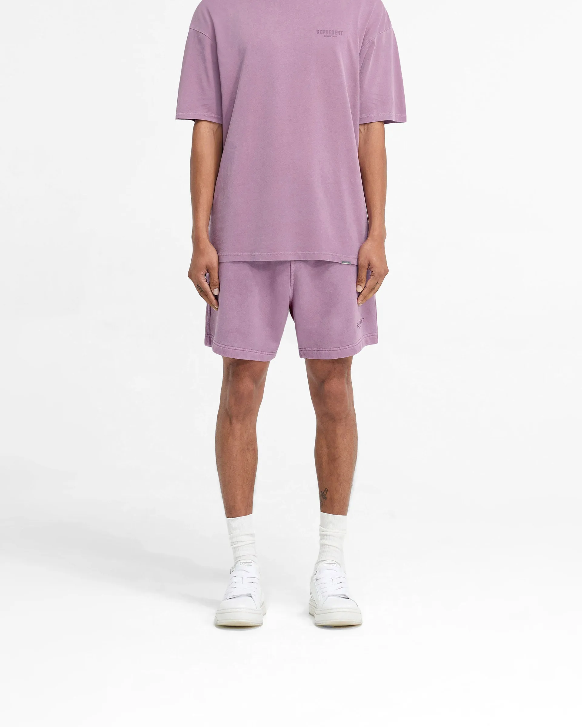 Represent Owners Club Shorts - Mid Purple Quick Fit Wear Simple Mood