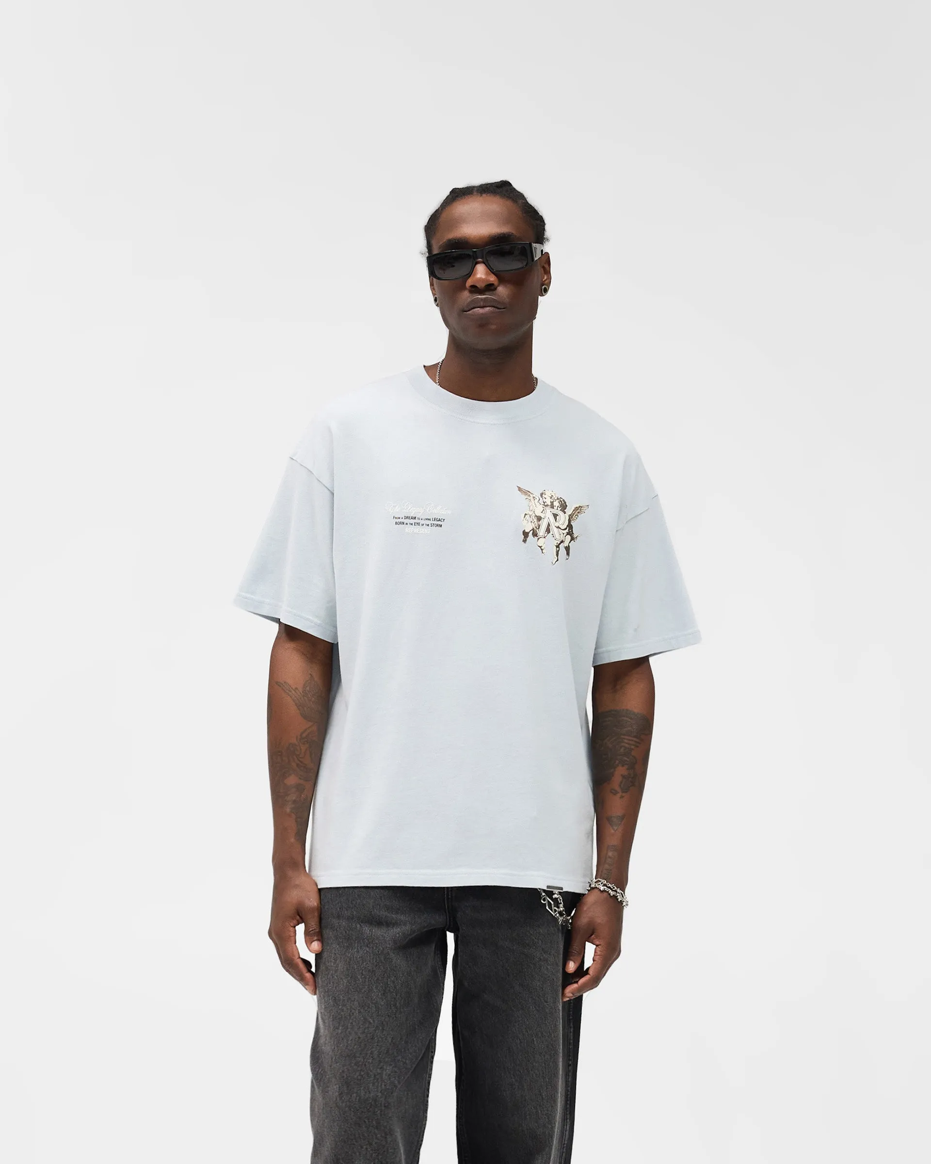 Relaxed Design Legacy Cherubs T-Shirt - Cloud