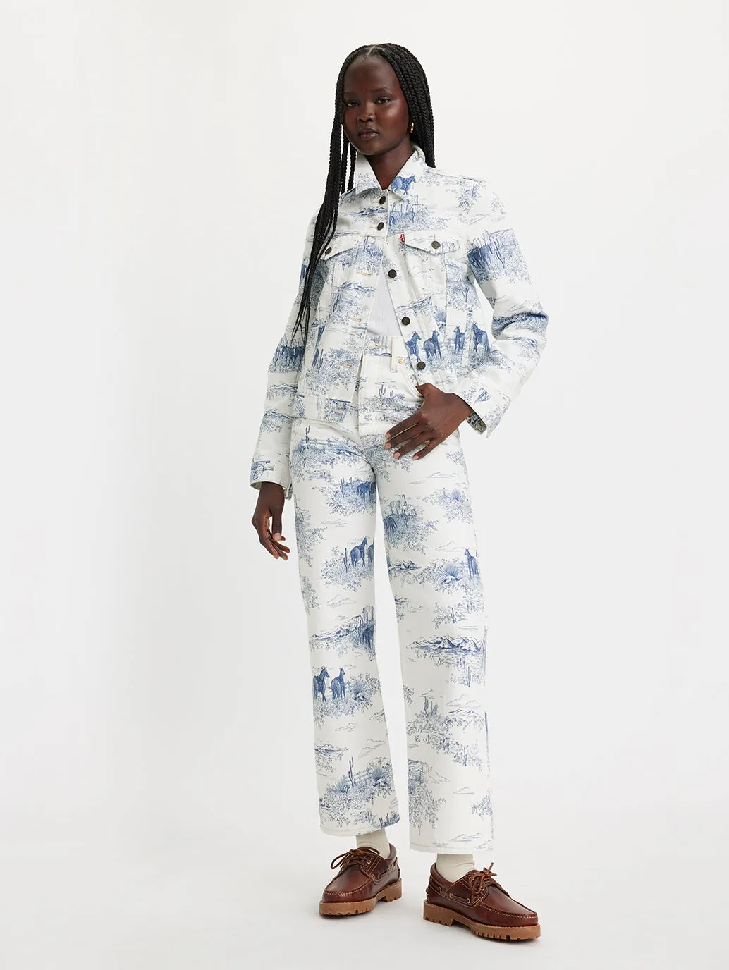 Women's White Ribcage Straight Ankle Fit Mid Rise Jeans abrasion resistant coating