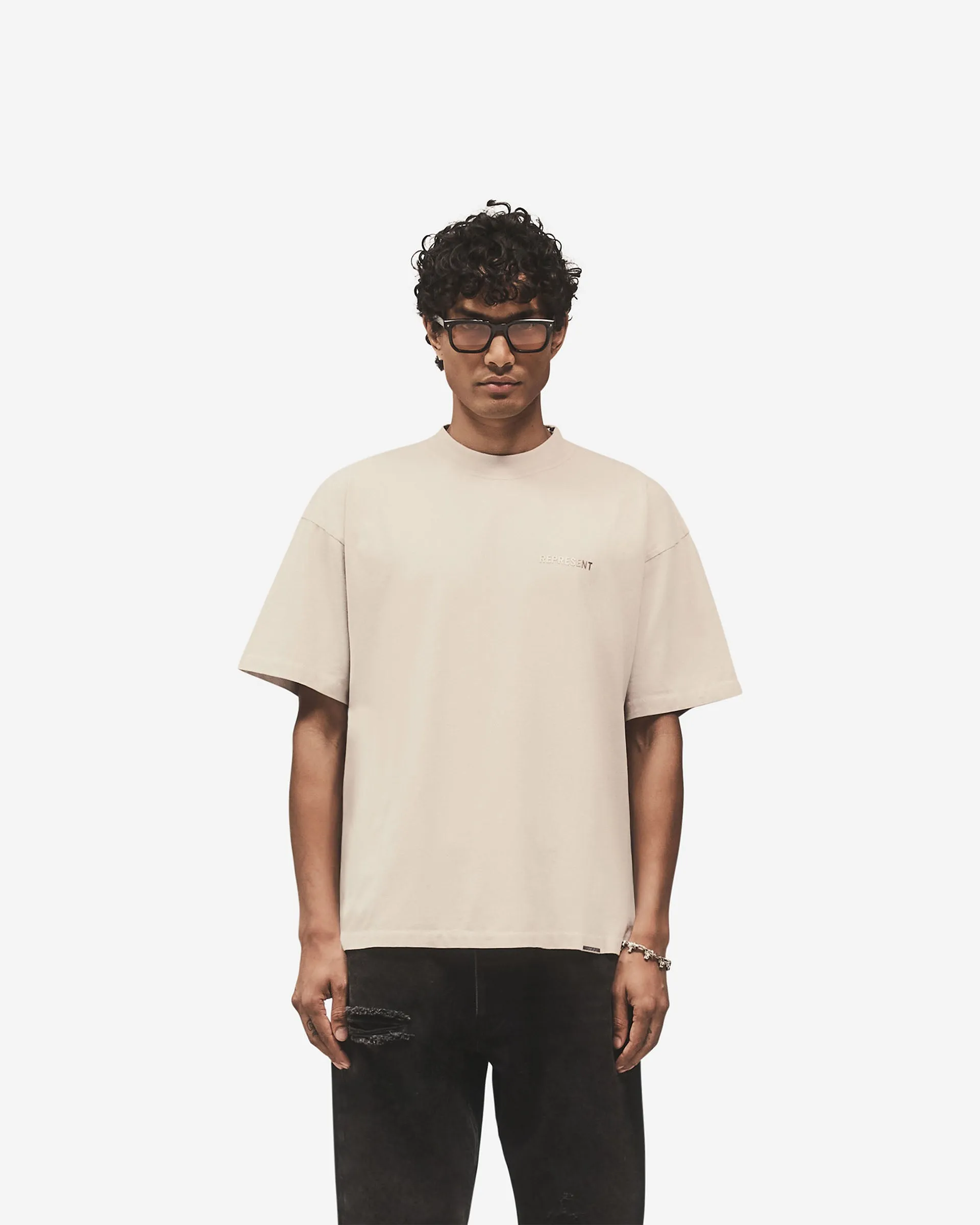 Metal Block Logo T-Shirt - Concrete Chic Vibe Perfect for Layering