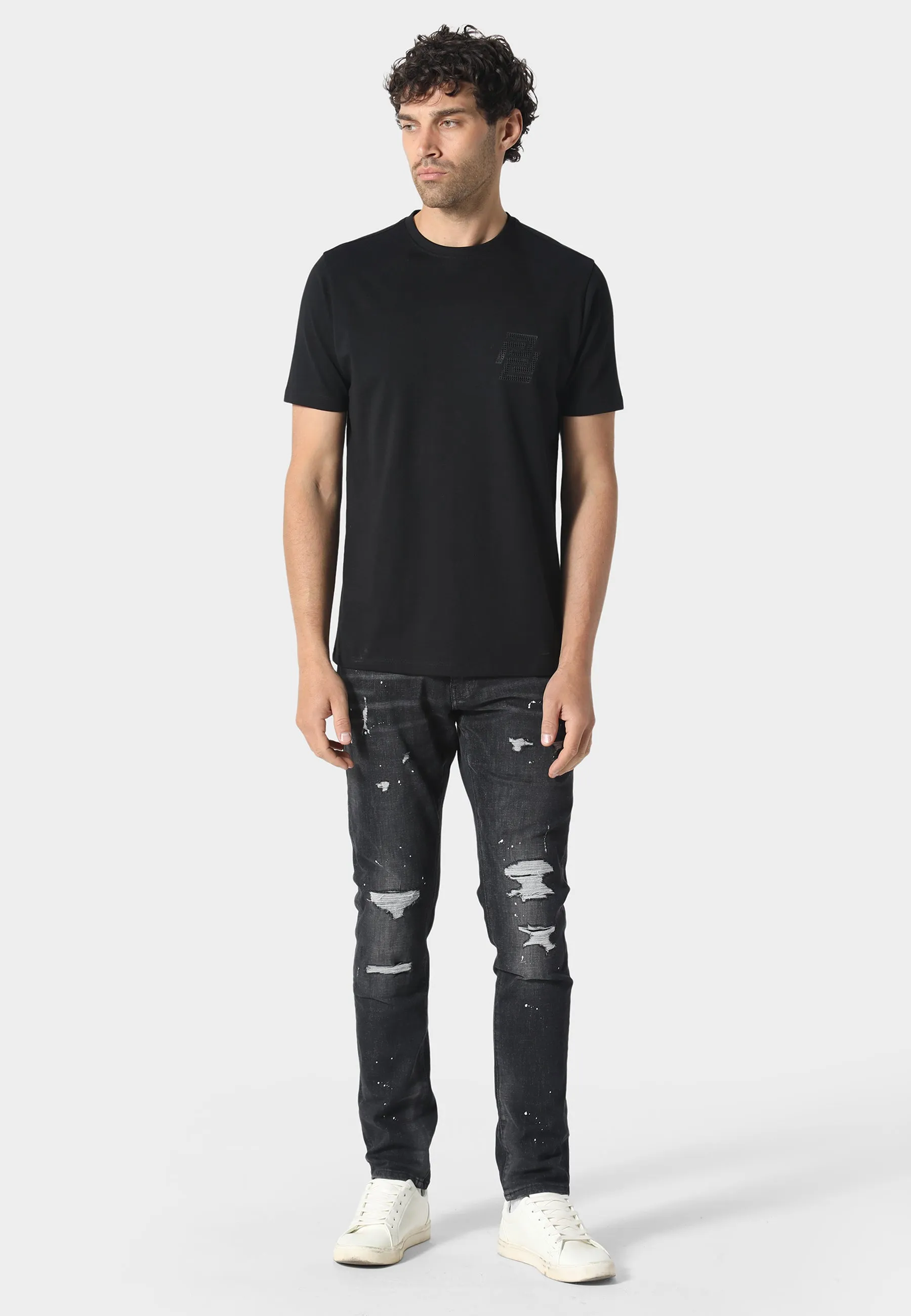 Hedley Black T-Shirt Biodegradable Textile Fit For Movement