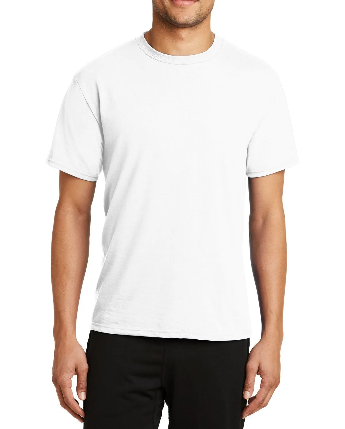 Durable Wear JustBlanks Men's Short Sleeve Performance Blend T-Shirt