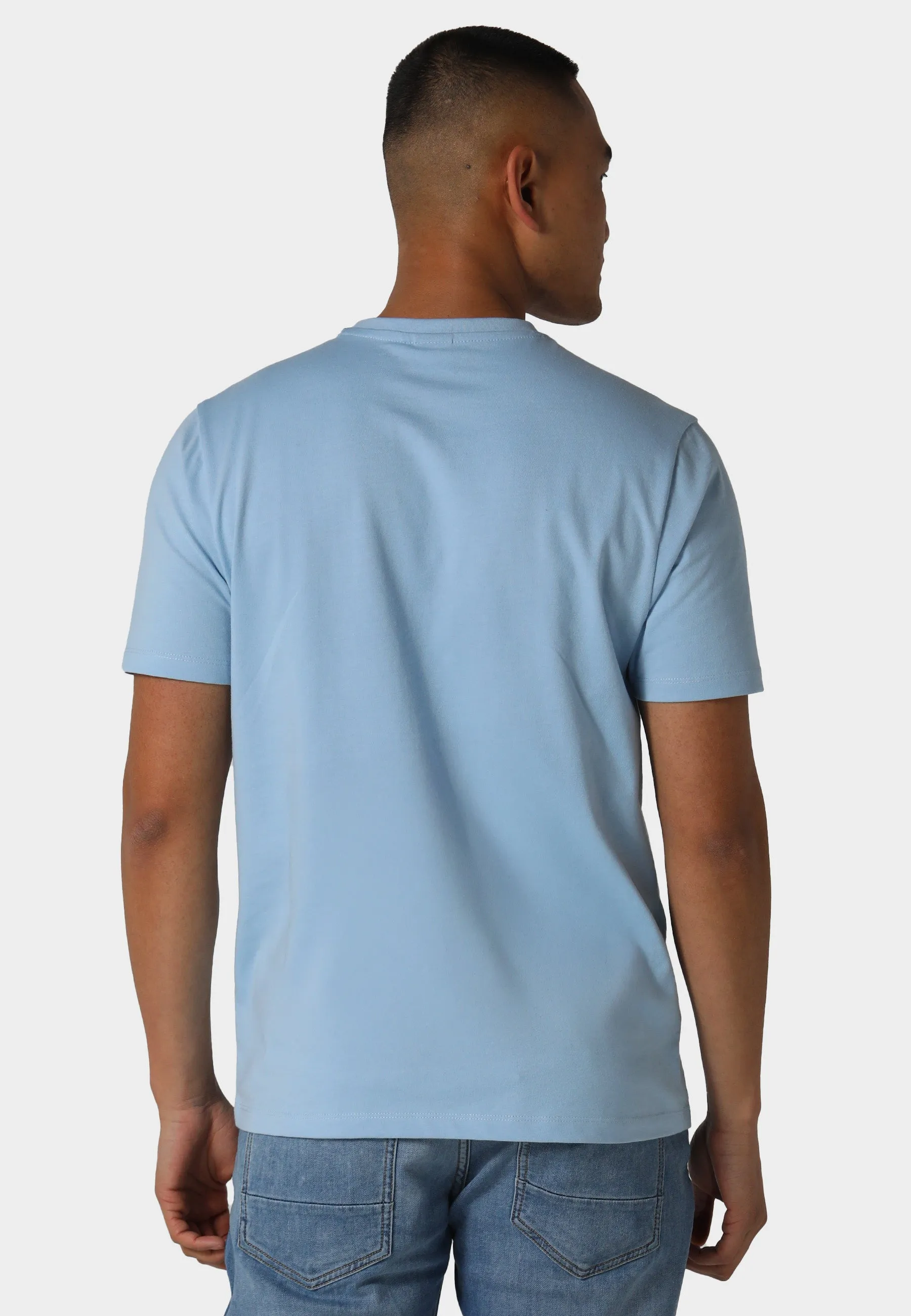Stratton Sky Blue T-Shirt EnhancedDurabilityFinish Soft Base