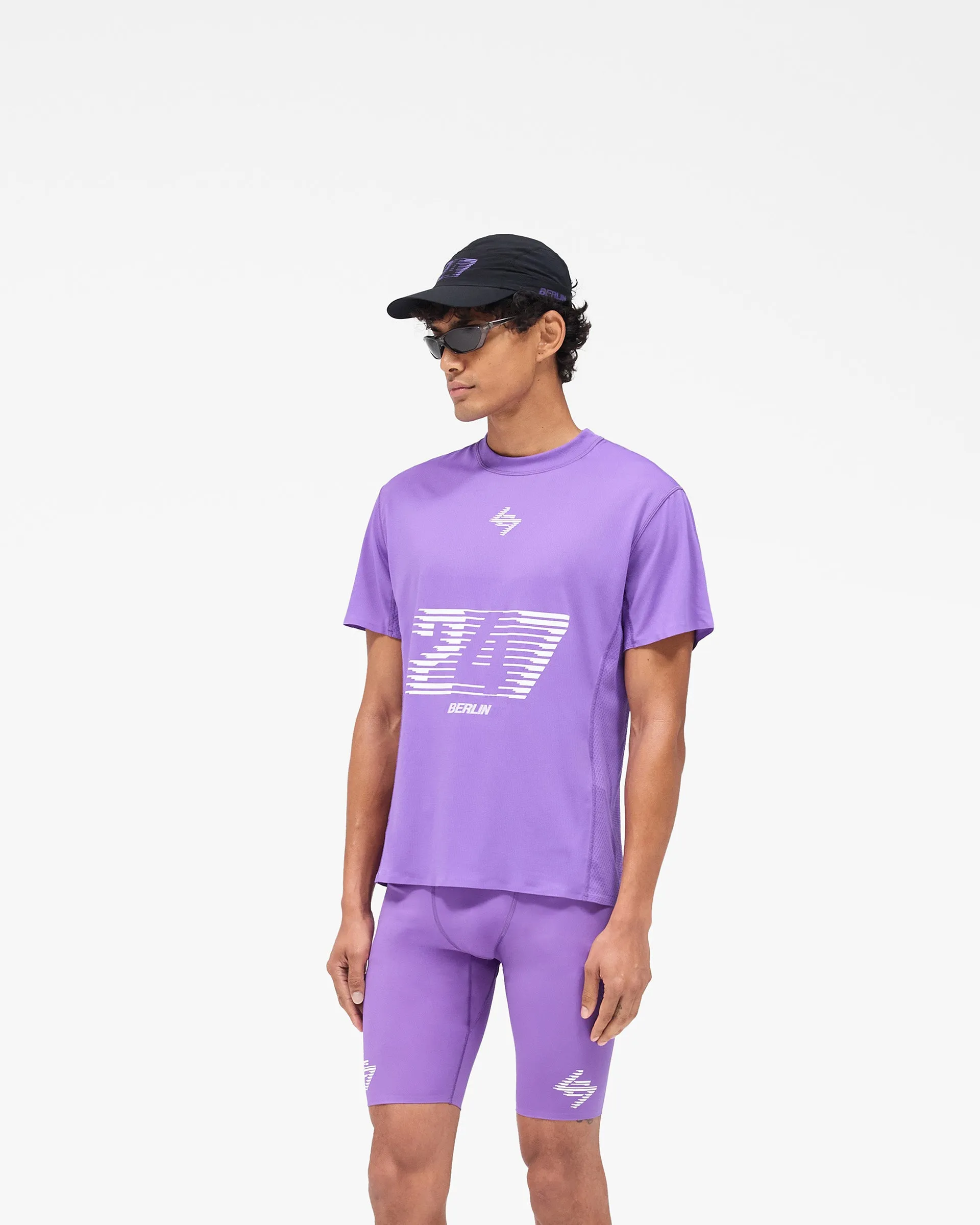 247 Berlin T-Shirt - Purple Urban Look