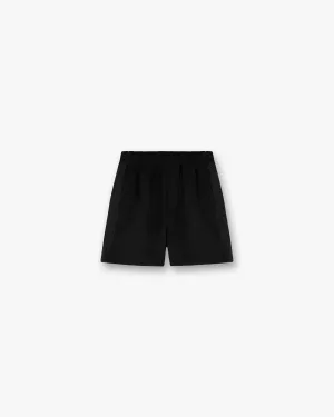 Outdoor Fit Tailored Design Knitted Panel Short - Black