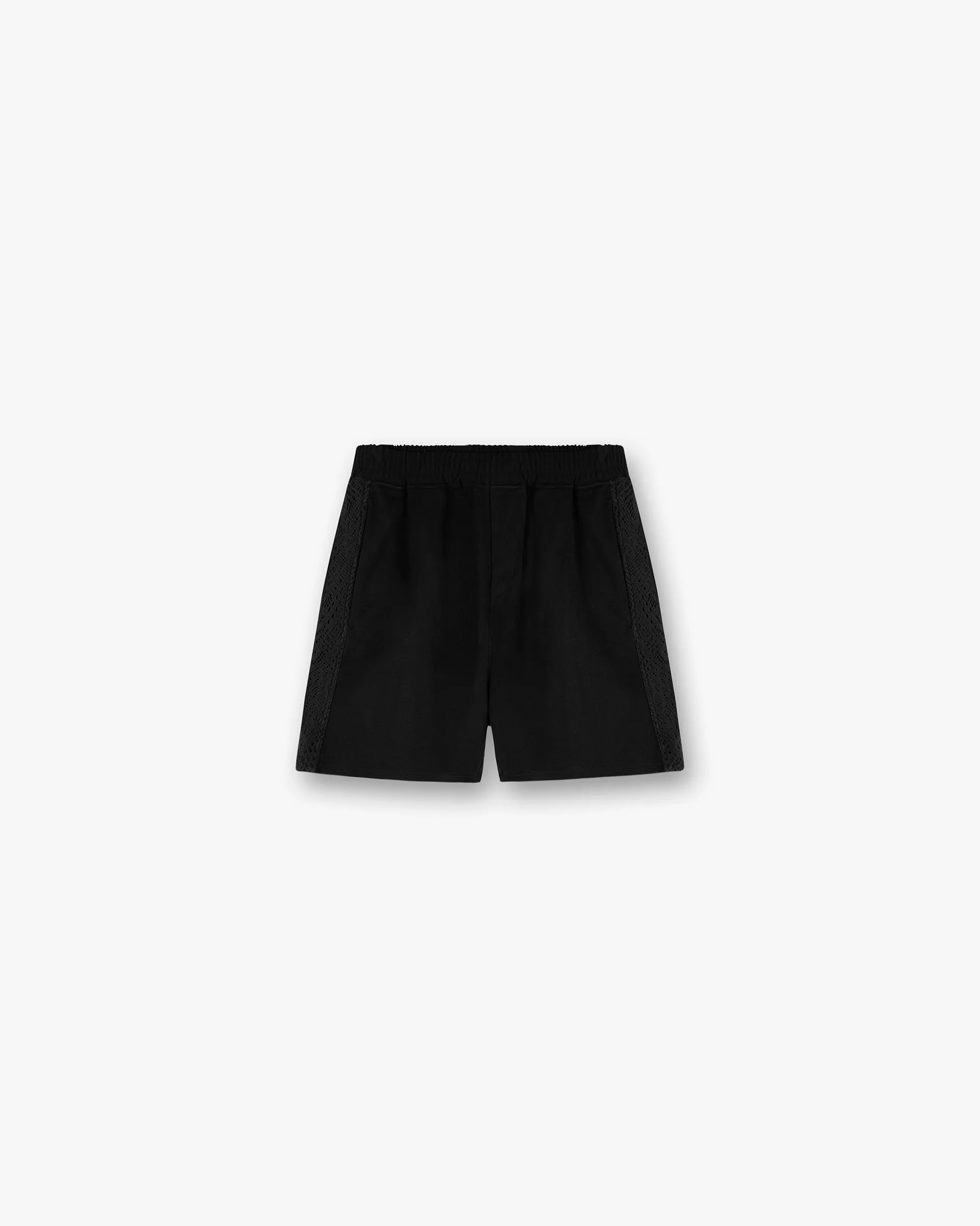 Outdoor Fit Tailored Design Knitted Panel Short - Black