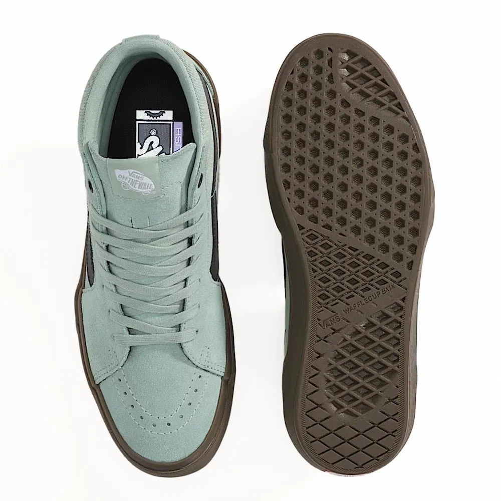 Superior Cushioning Jump Hike Vans BMX Sk8-Hi - Gum Gray Olive