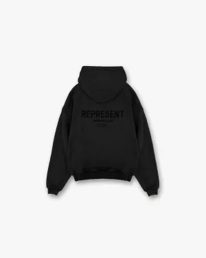 teenagers Represent Owners Club Flocked Hoodie - Black