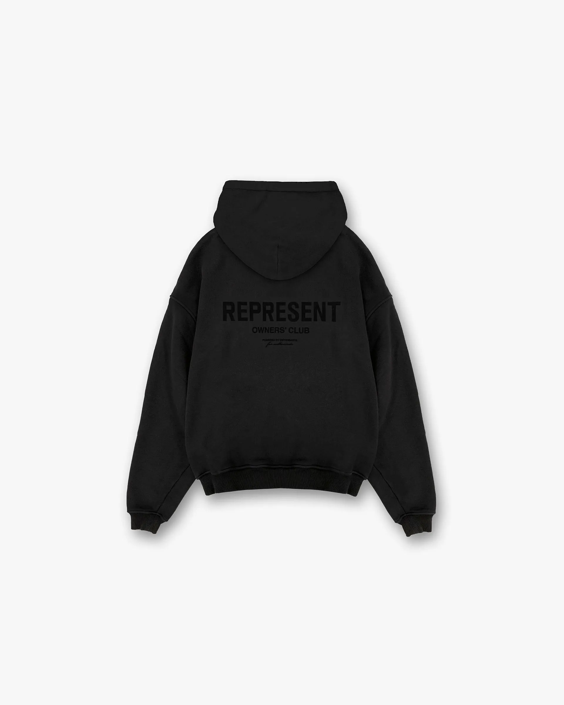 teenagers Represent Owners Club Flocked Hoodie - Black