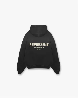 Odor-resistant Represent Owners Club Hoodie - Aged Black