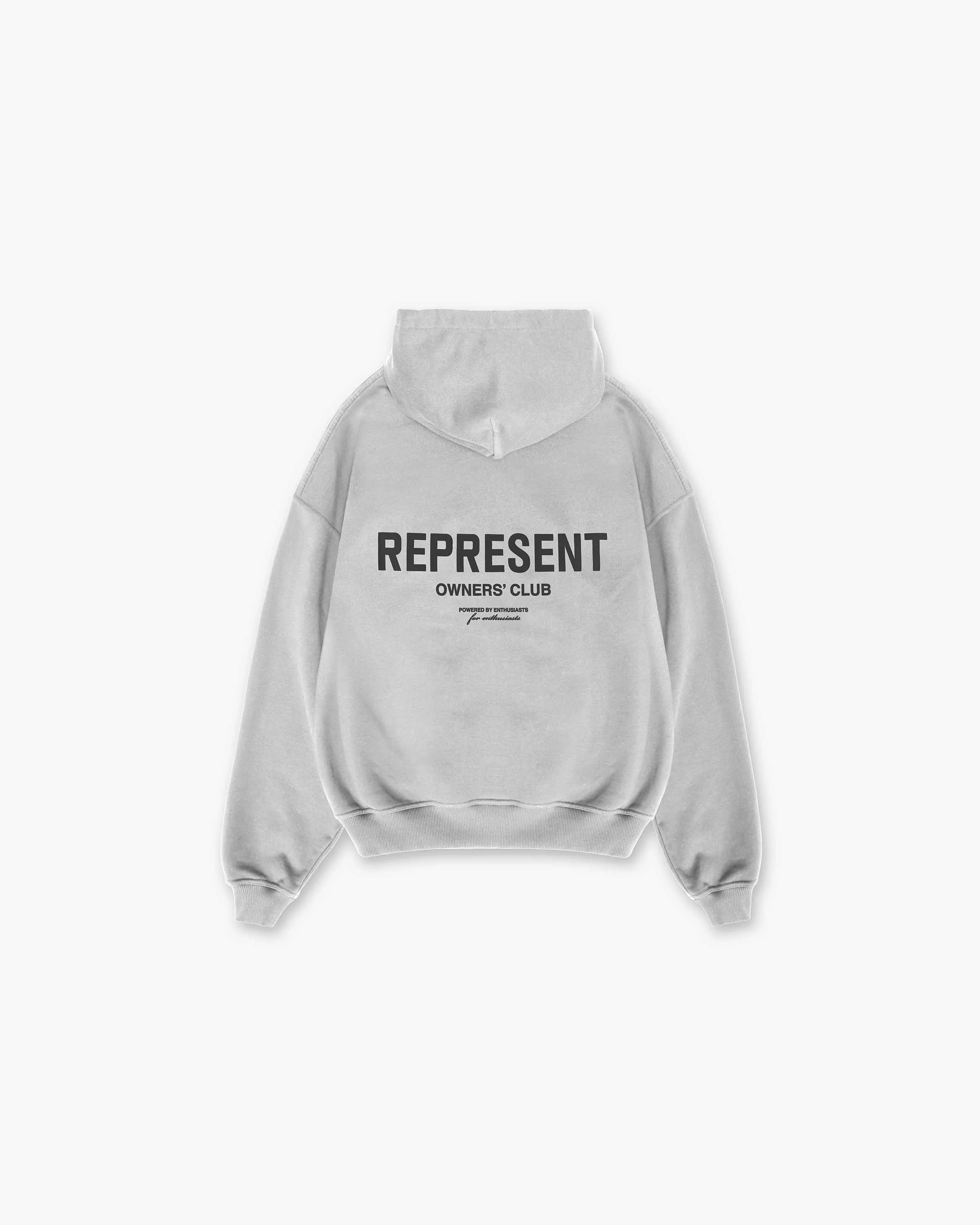 Represent Owners Club Hoodie - Ash Grey Active Wear Look