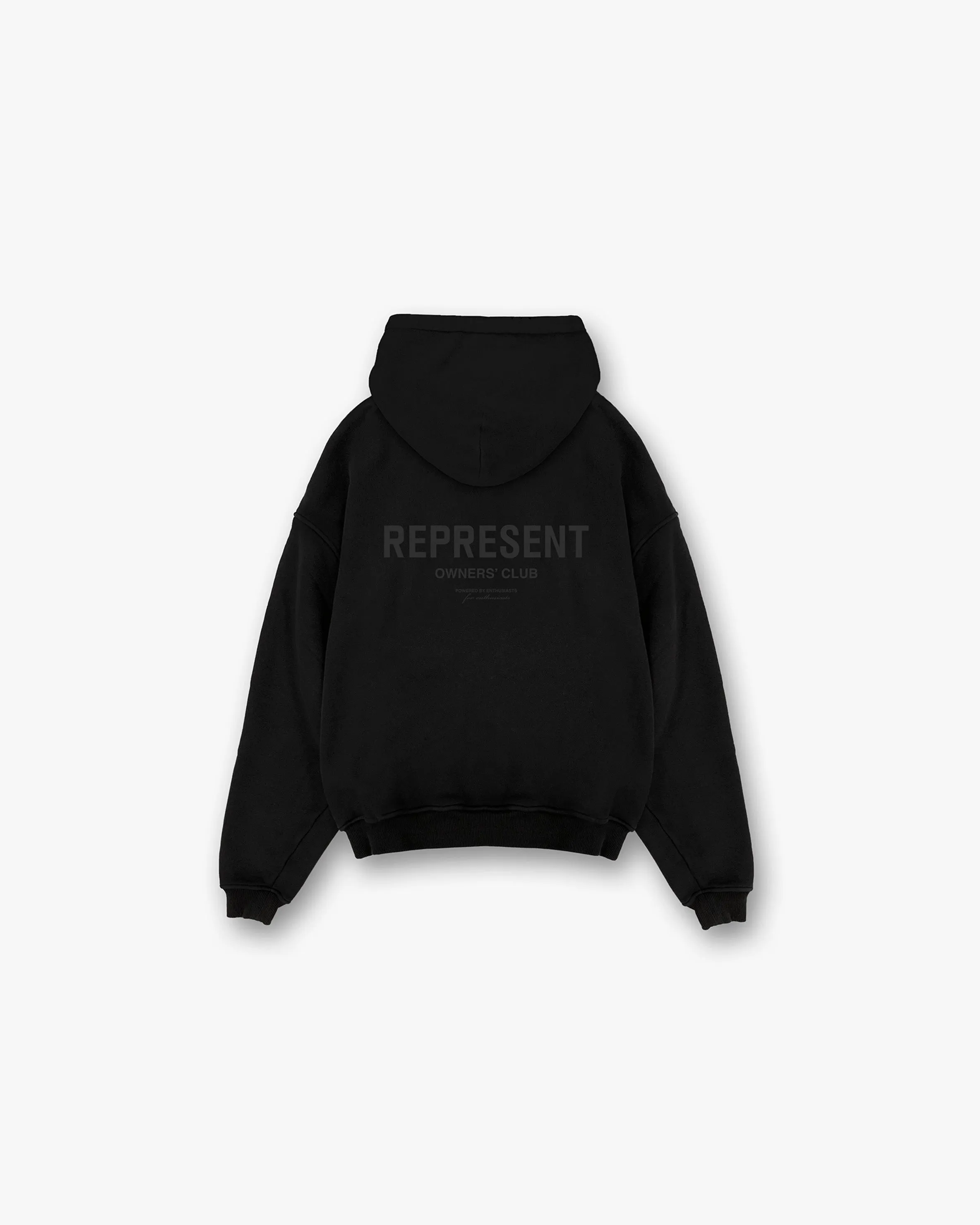 Represent Owners Club Hoodie - Black Matte Essential Clothing