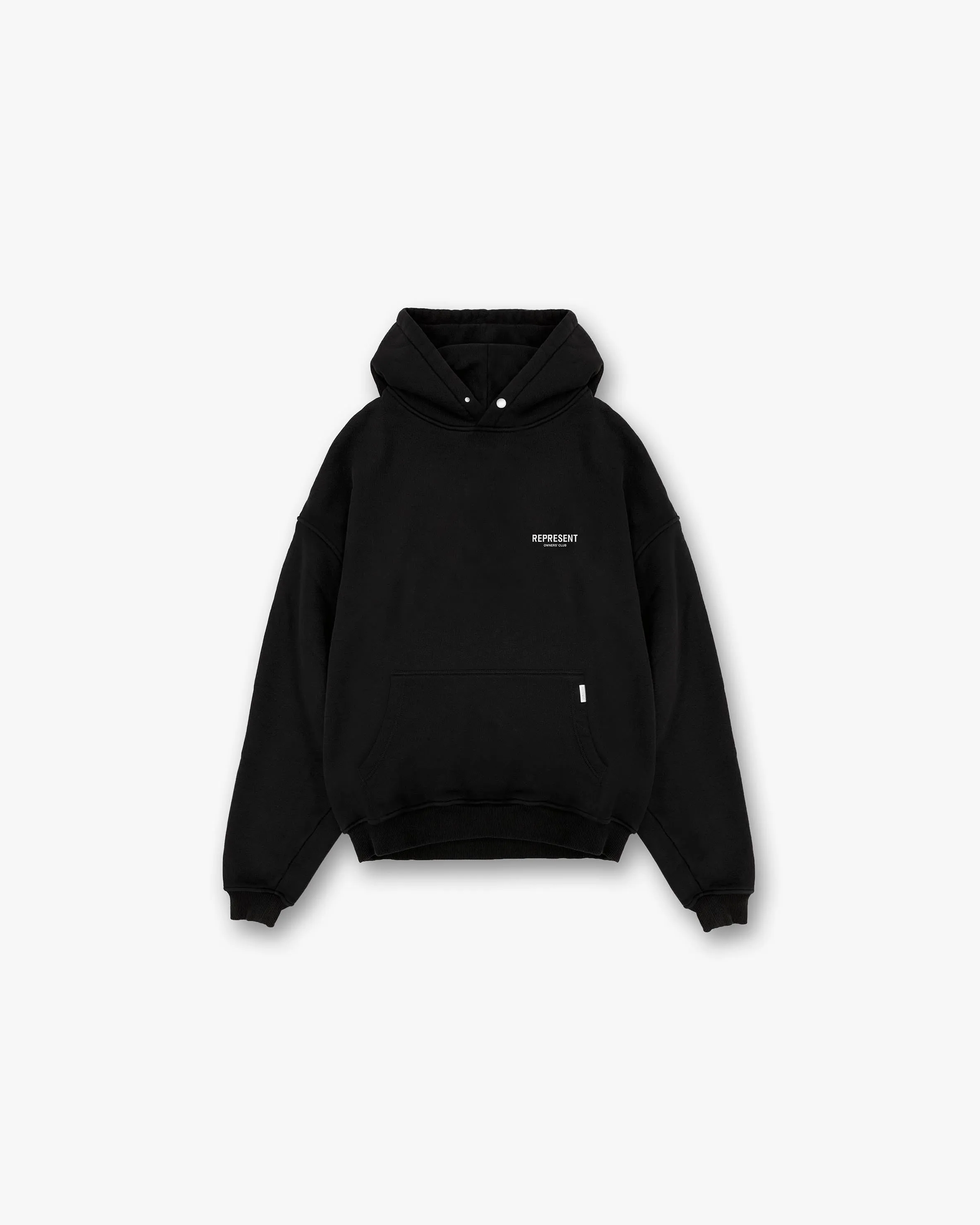 fringe accents Represent Owners Club Hoodie - Black