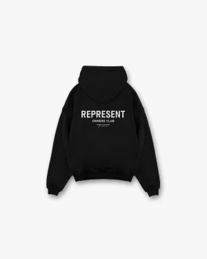 Represent Owners Club Hoodie - Black High-Quality Fabric