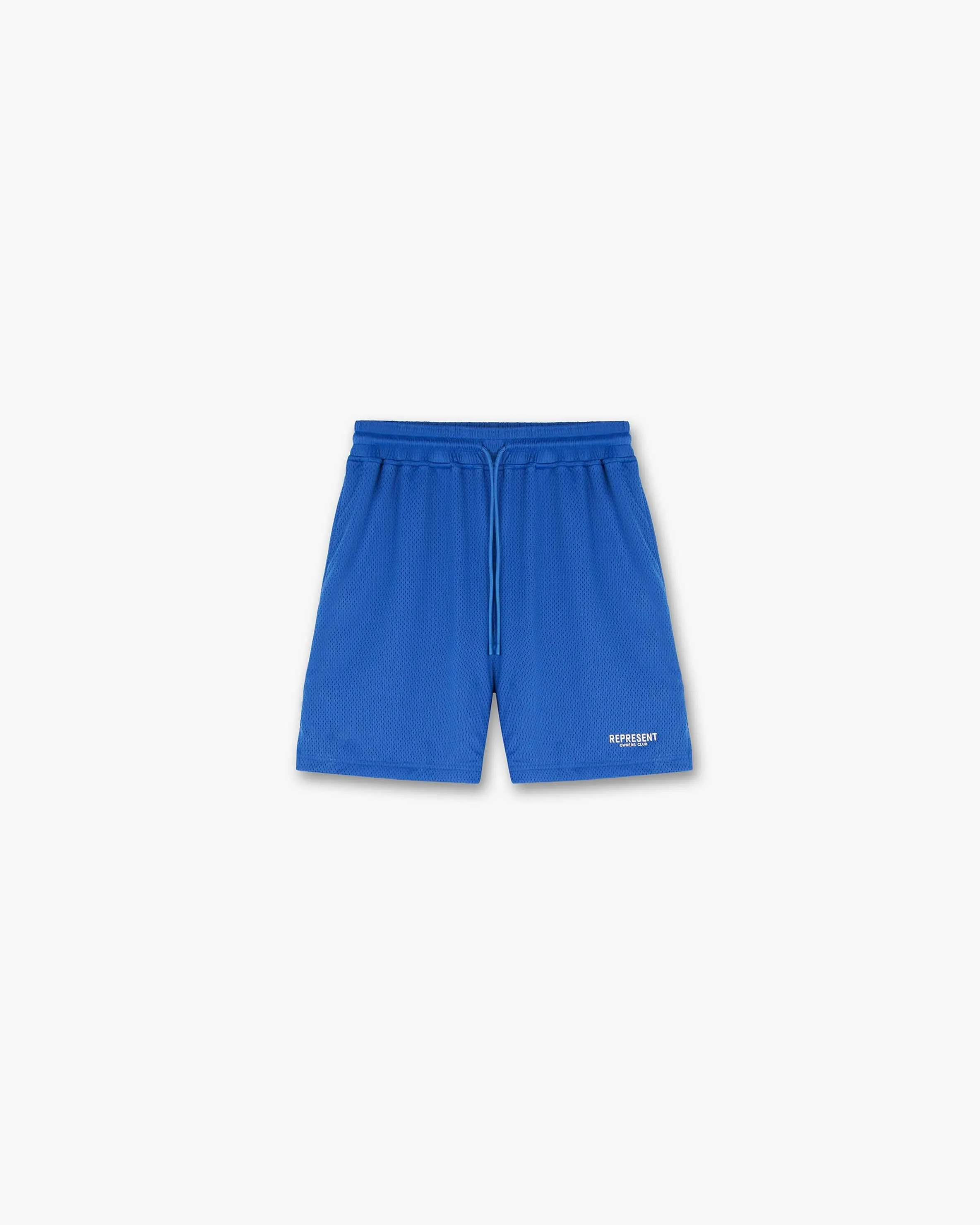 Represent Owners Club Mesh Shorts - Cobalt Ultra Soft Lining Linen blend