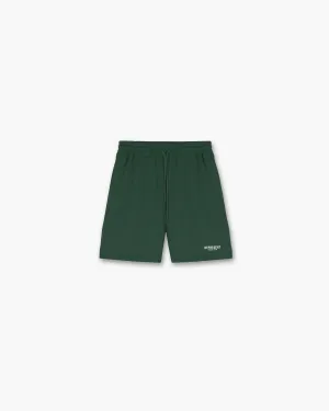 Sport Flex Vented Hem Details Represent Owners Club Mesh Shorts - Racing Green