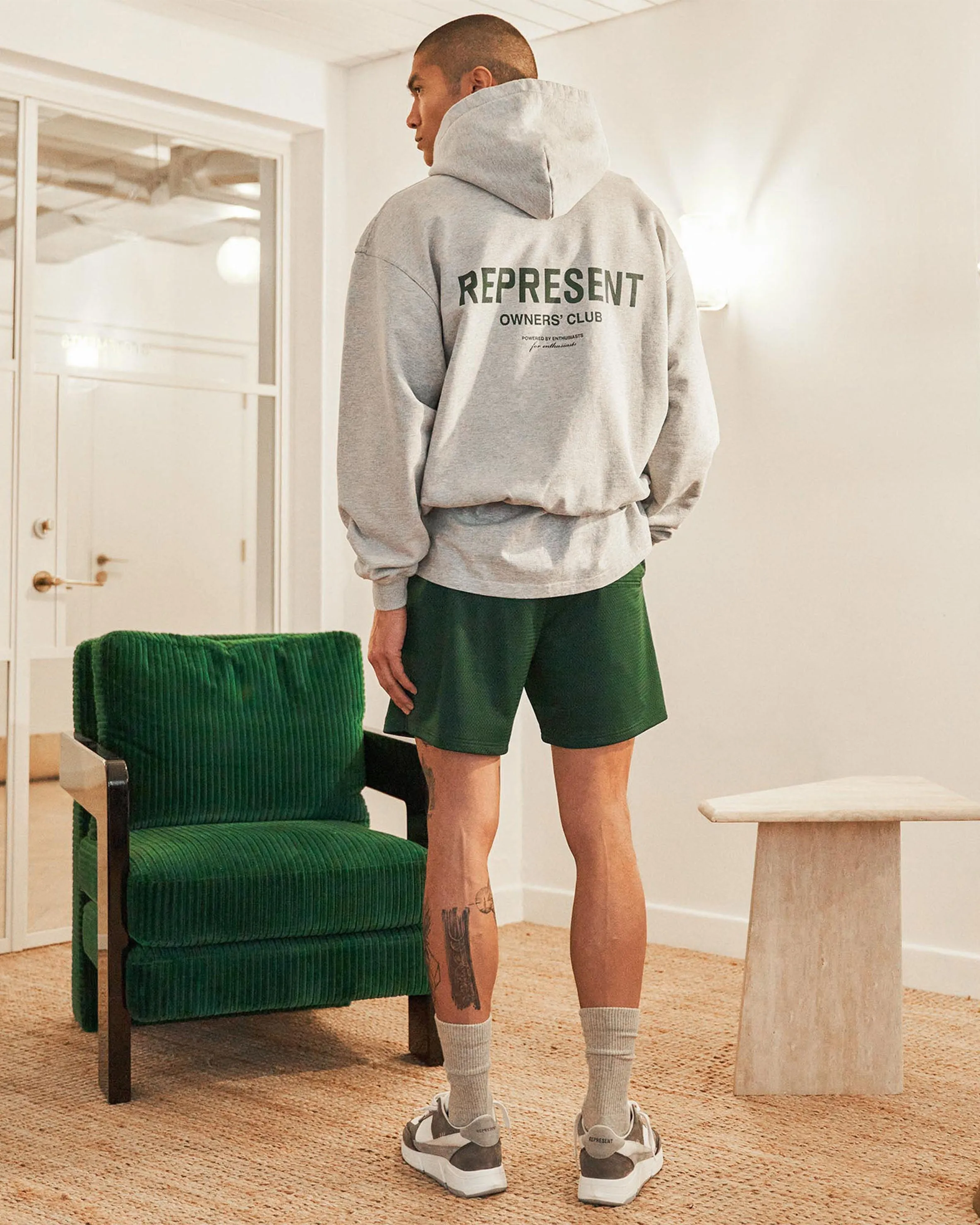 Performance Layers Represent Owners Club Mesh Shorts - Racing Green