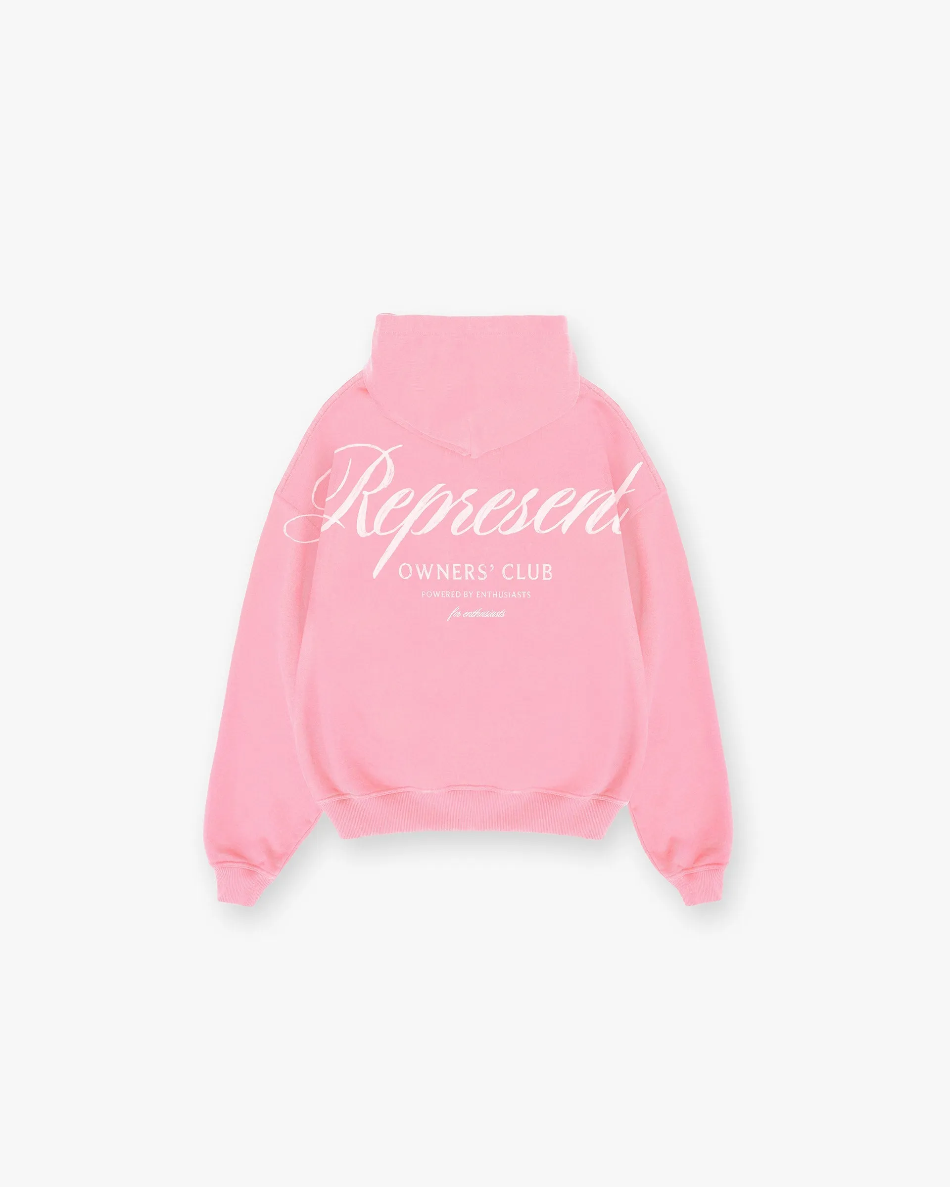 Represent Owners Club Script Hoodie - Pink product personalization creativity