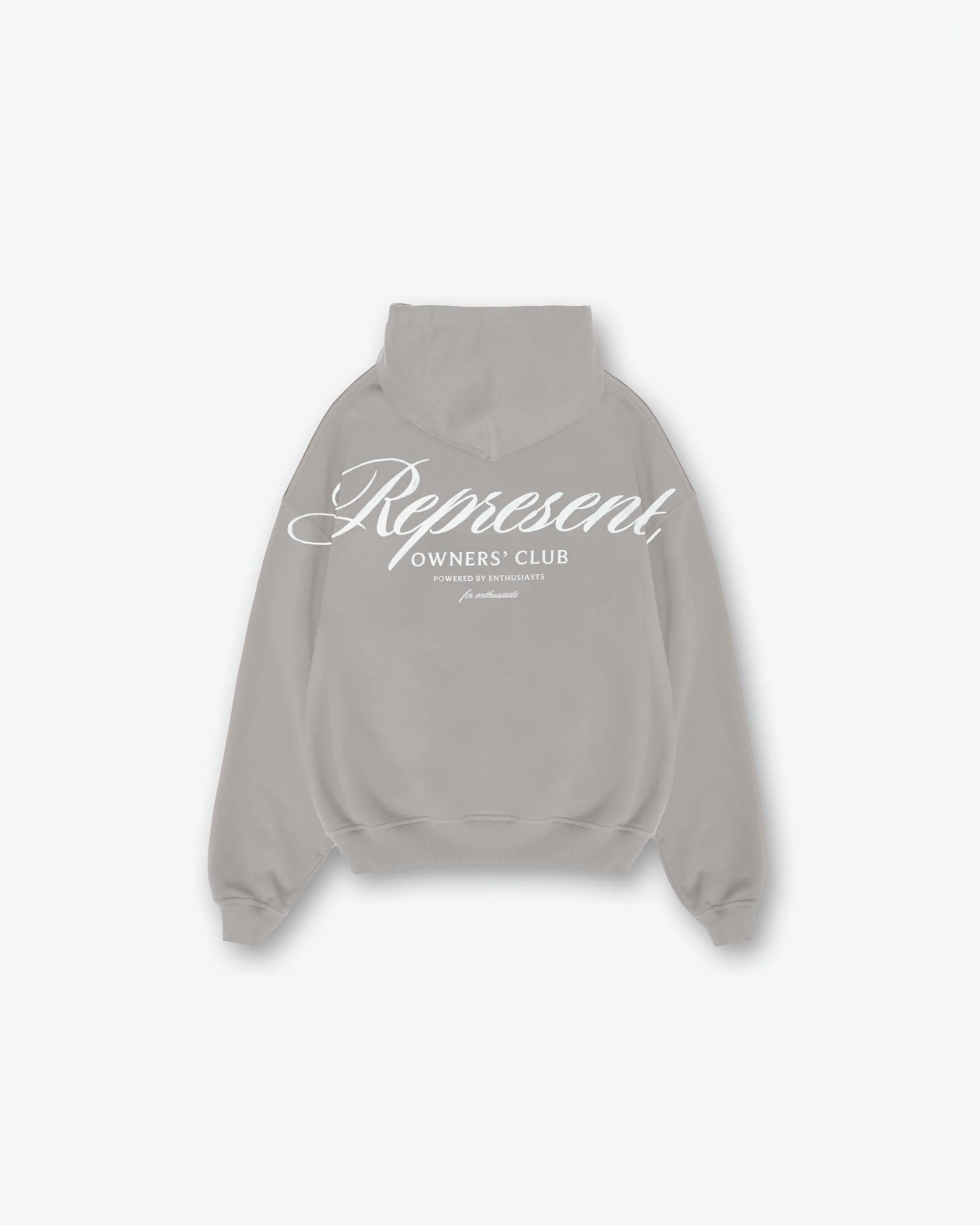 Antibacterial Represent Owners Club Script Hoodie - Slate