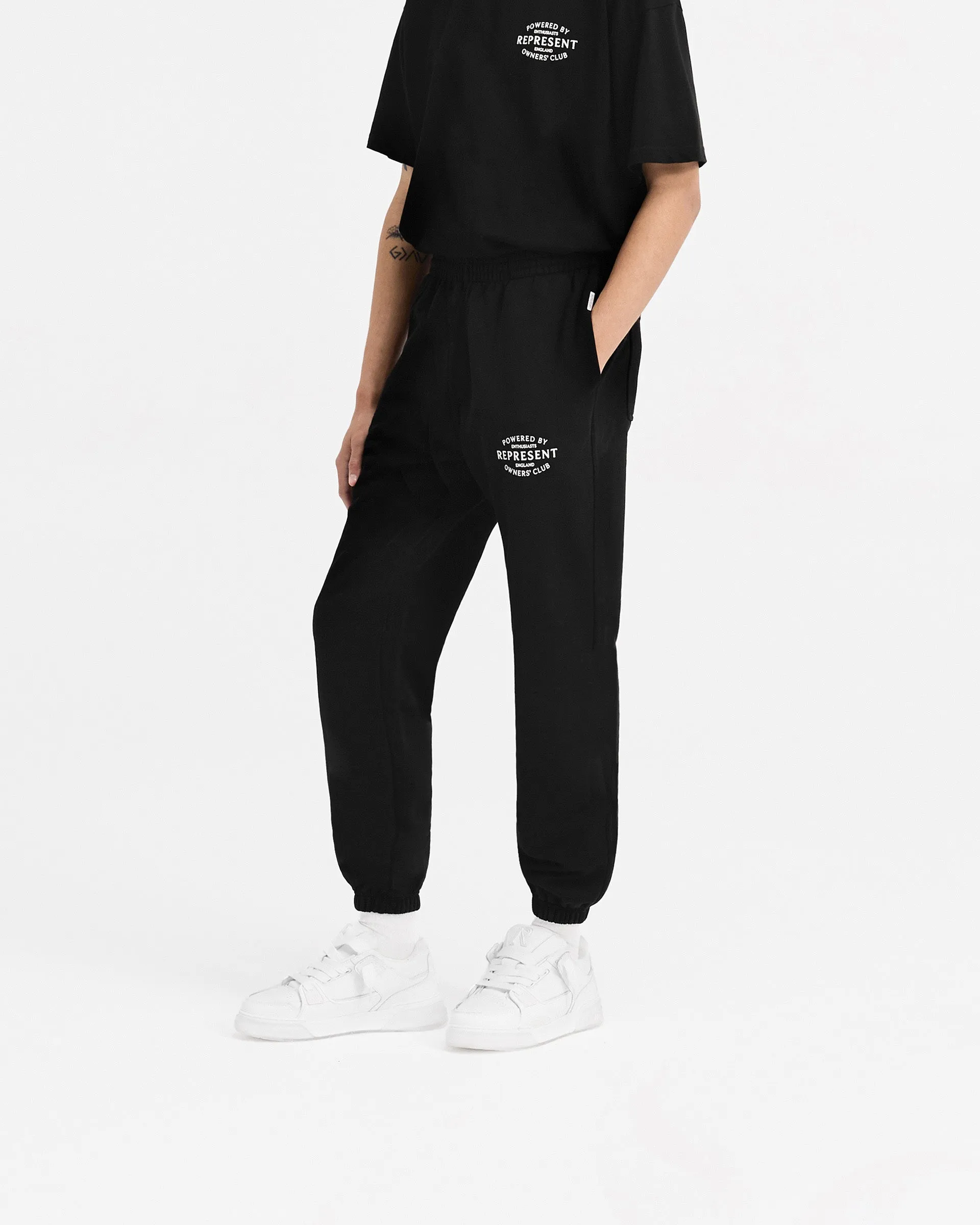 Represent Owners Club Stamp Sweatpant - Jet Black Ultimate Comfort