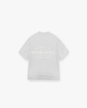 Represent Owners Club Stamp T-Shirt - Ash Grey Sleek Waistband Christmas