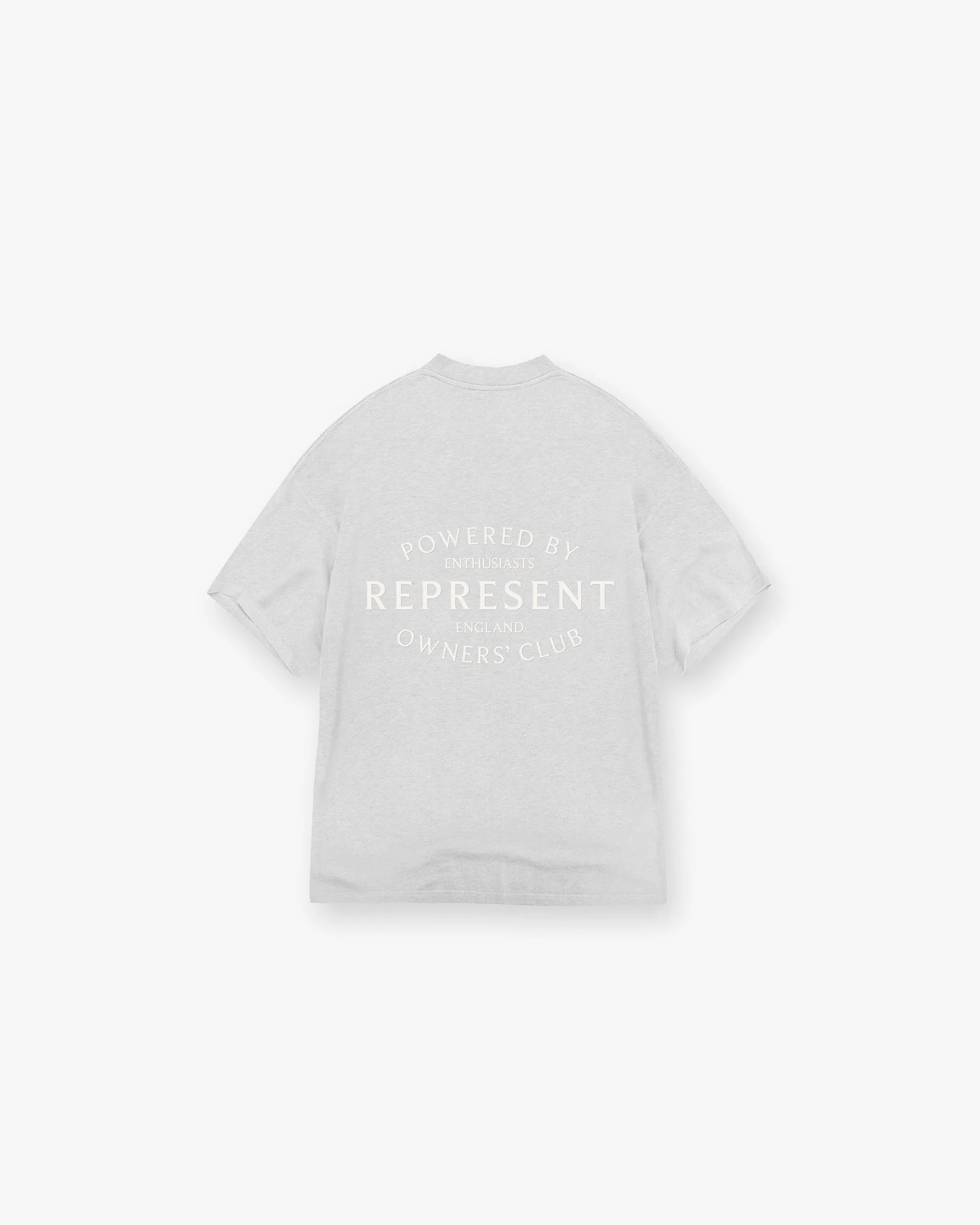 Represent Owners Club Stamp T-Shirt - Ash Grey Sleek Waistband Christmas