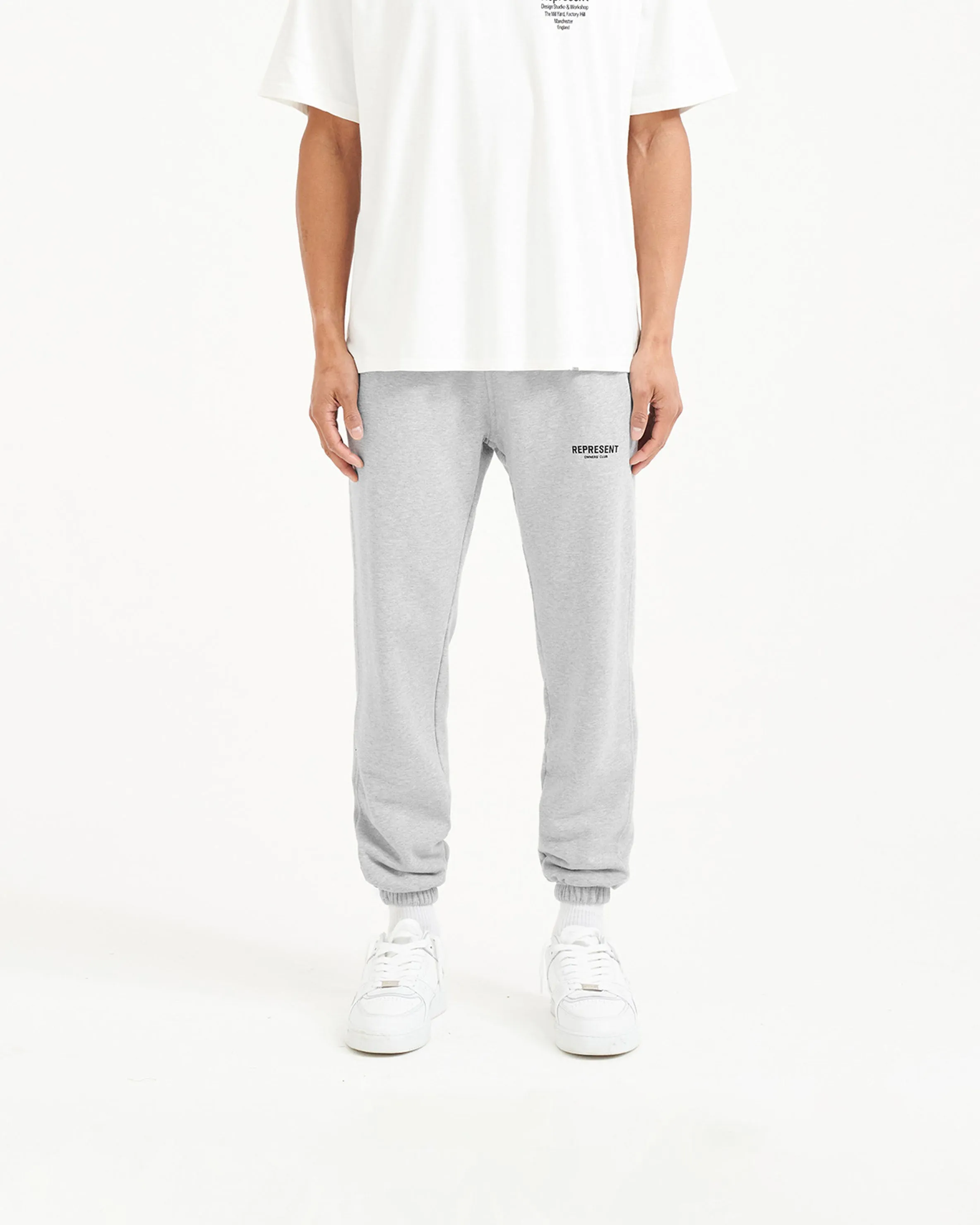 Represent Owners Club Sweatpant - Ash Grey Rubberized Hem