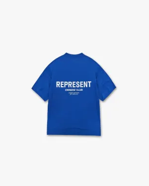 Represent Owners Club T-Shirt - Cobalt Quick Dry Performance cotton material