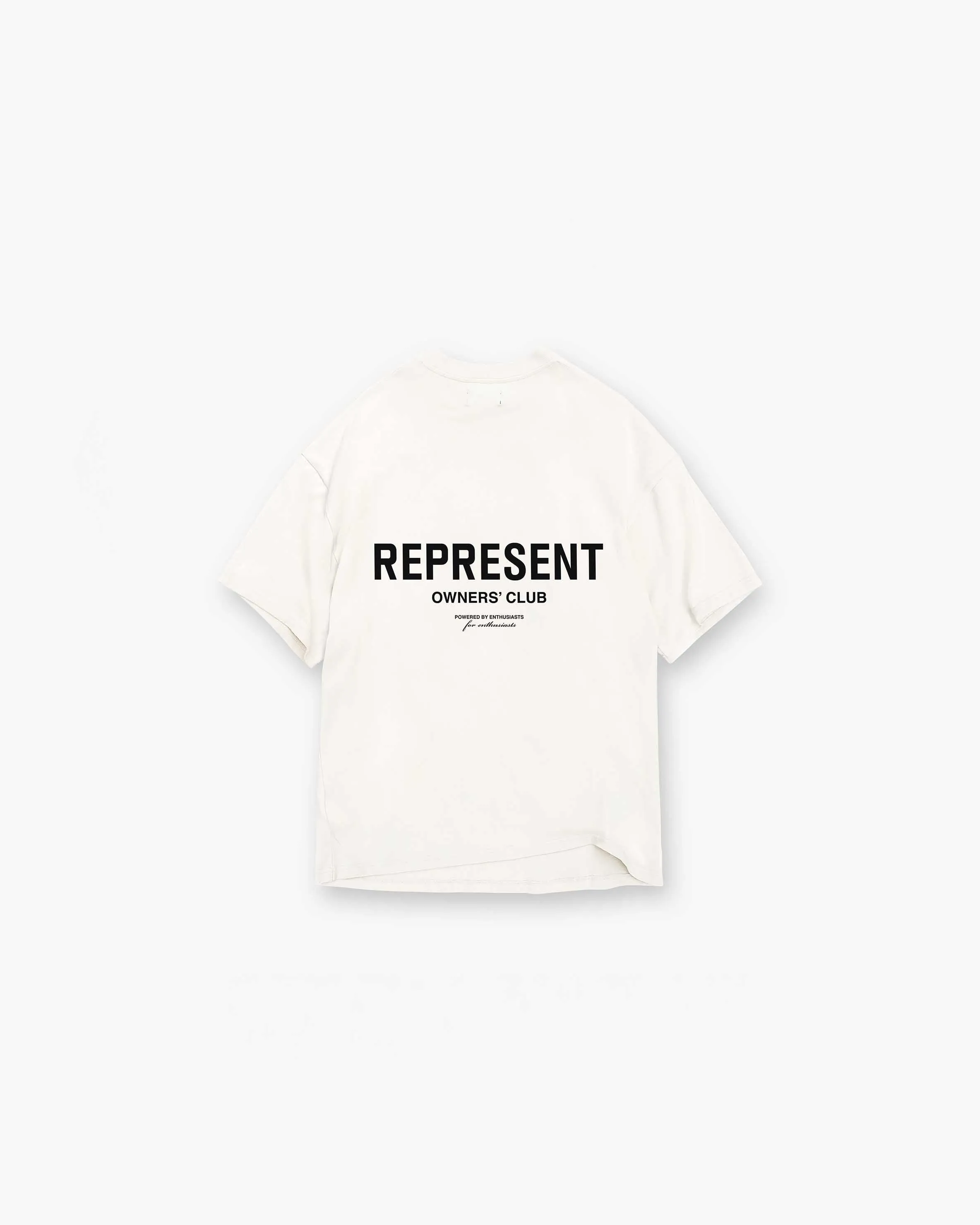 Represent Owners Club T-Shirt - Flat White budget-friendly Buttery Soft Fabric