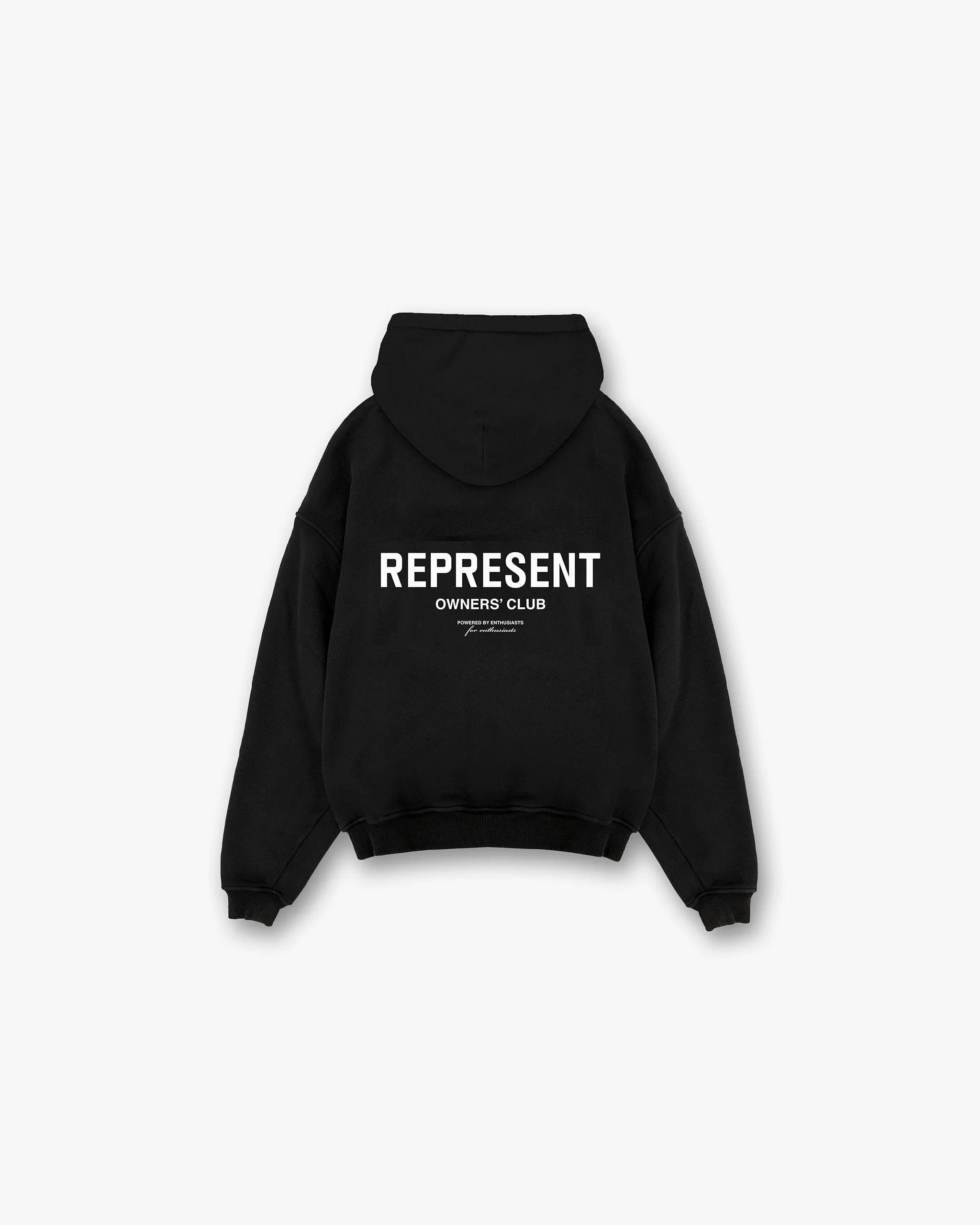 product personalization Comfortable Outfit Represent Owners Club Zip Hoodie - Black