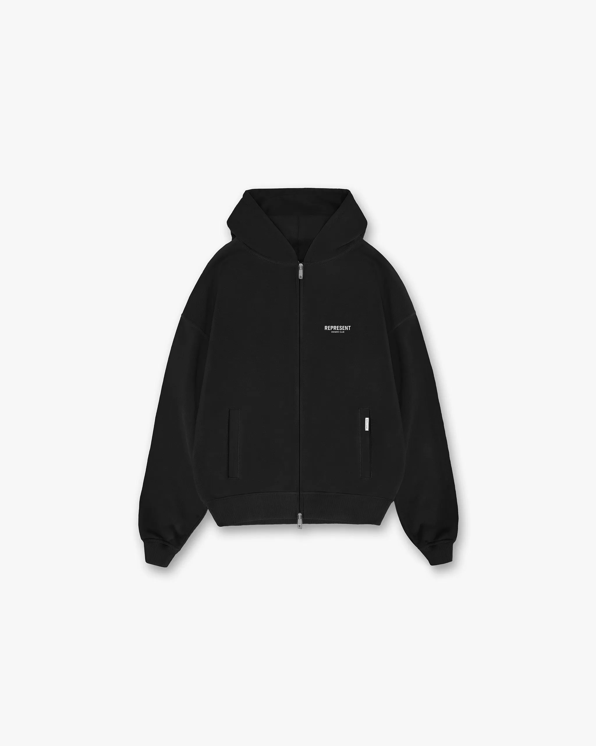 suitable for casual events Represent Owners Club Zip Hoodie - Black