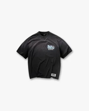 NonRestrictive Cut Recycled Polyester Blend Represent X Iron Maiden Anniversary T-Shirt - Stained Black