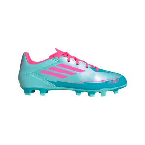 adidas F50 CLUB MESSI Firm/Multi-Ground Soccer Cleats | Flash Aqua-Lucid Pink-Lucid Cyan | Men's Wedge kids' shoes lacrosse shoes