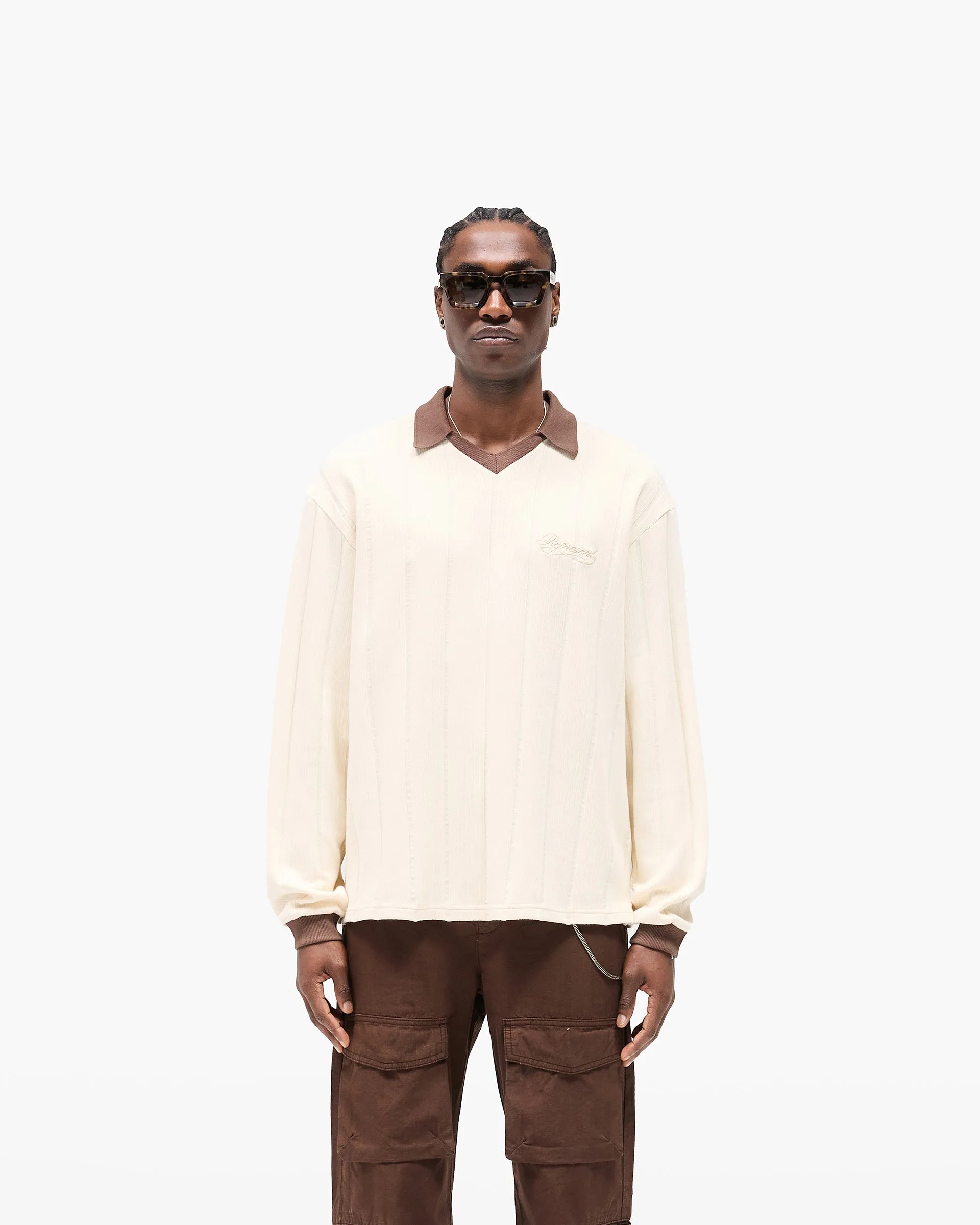 Retro Football Long Sleeve T-Shirt - Shell AllSeasonWear Comfy and Soft