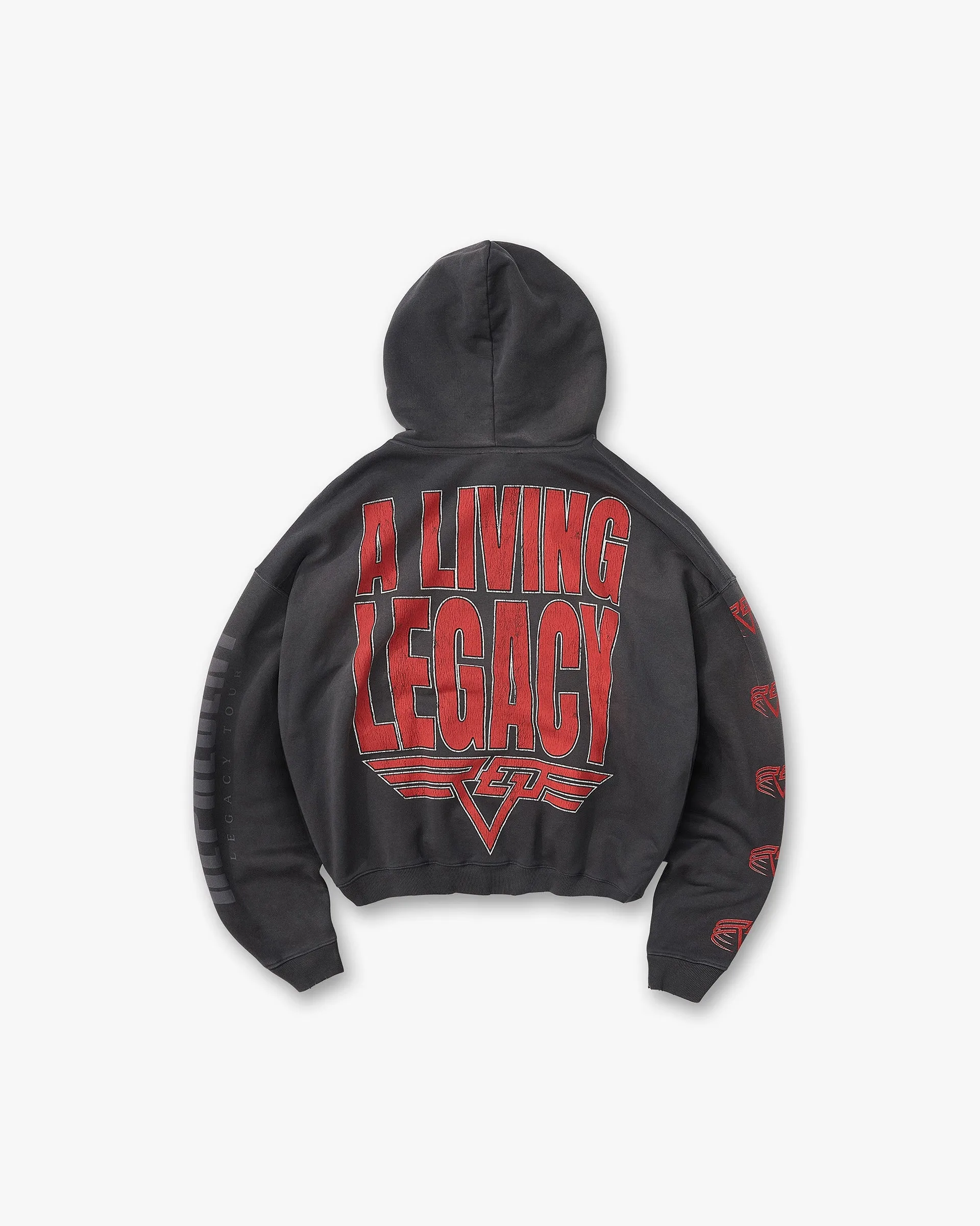 Everyday Comfort Urban Sporty Reversible Living Legacy Tour Hoodie - Sun Fade Grey