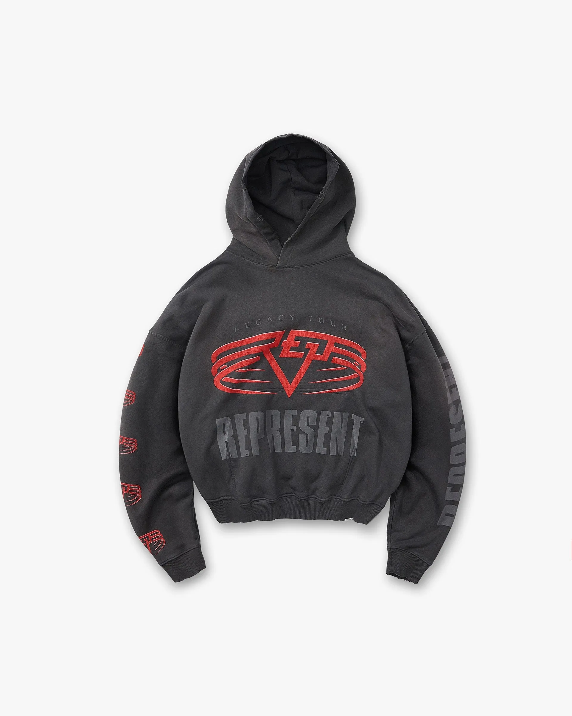 Fashion Trend Reversible Living Legacy Tour Hoodie - Sun Fade Grey