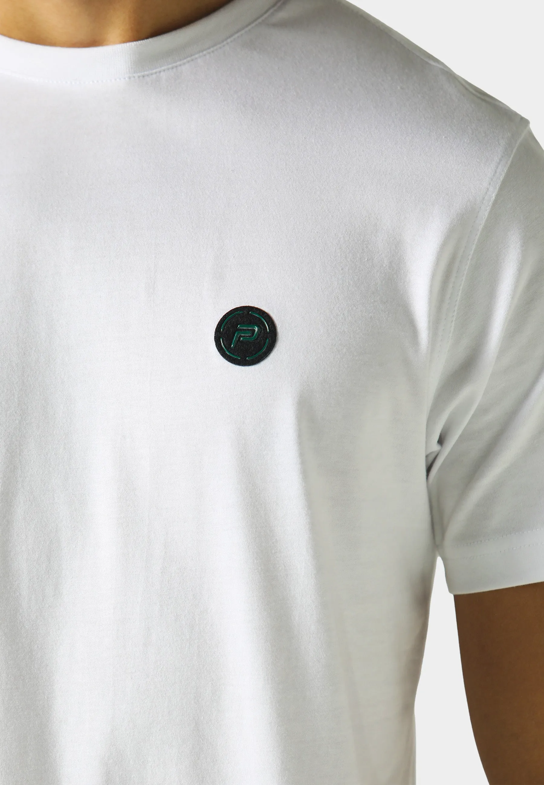 UPF Rated Fabric Casual Essential Wear Rhodri White T-Shirt