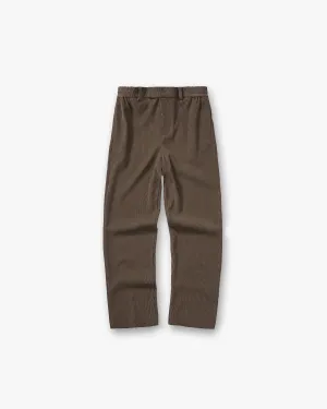 Ribbed Hybrid Pant - Clove Dynamic Motion Easy Layer
