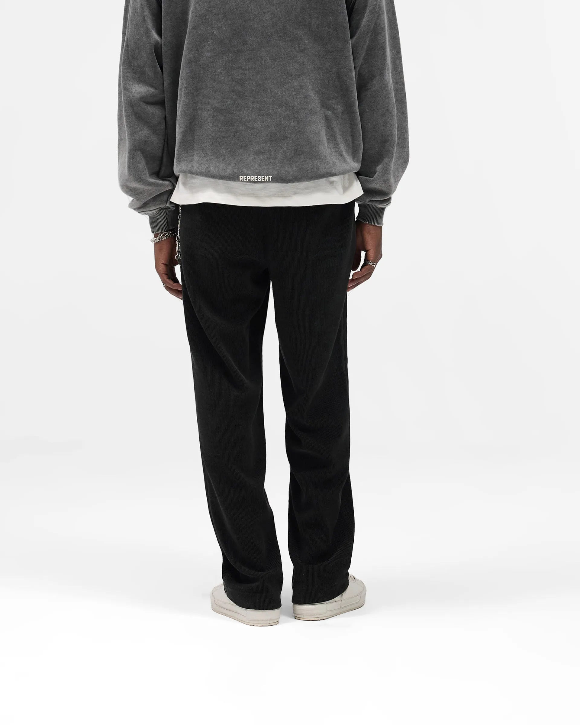 Ribbed Hybrid Pant - Washed Black Everyday Comfort Wear