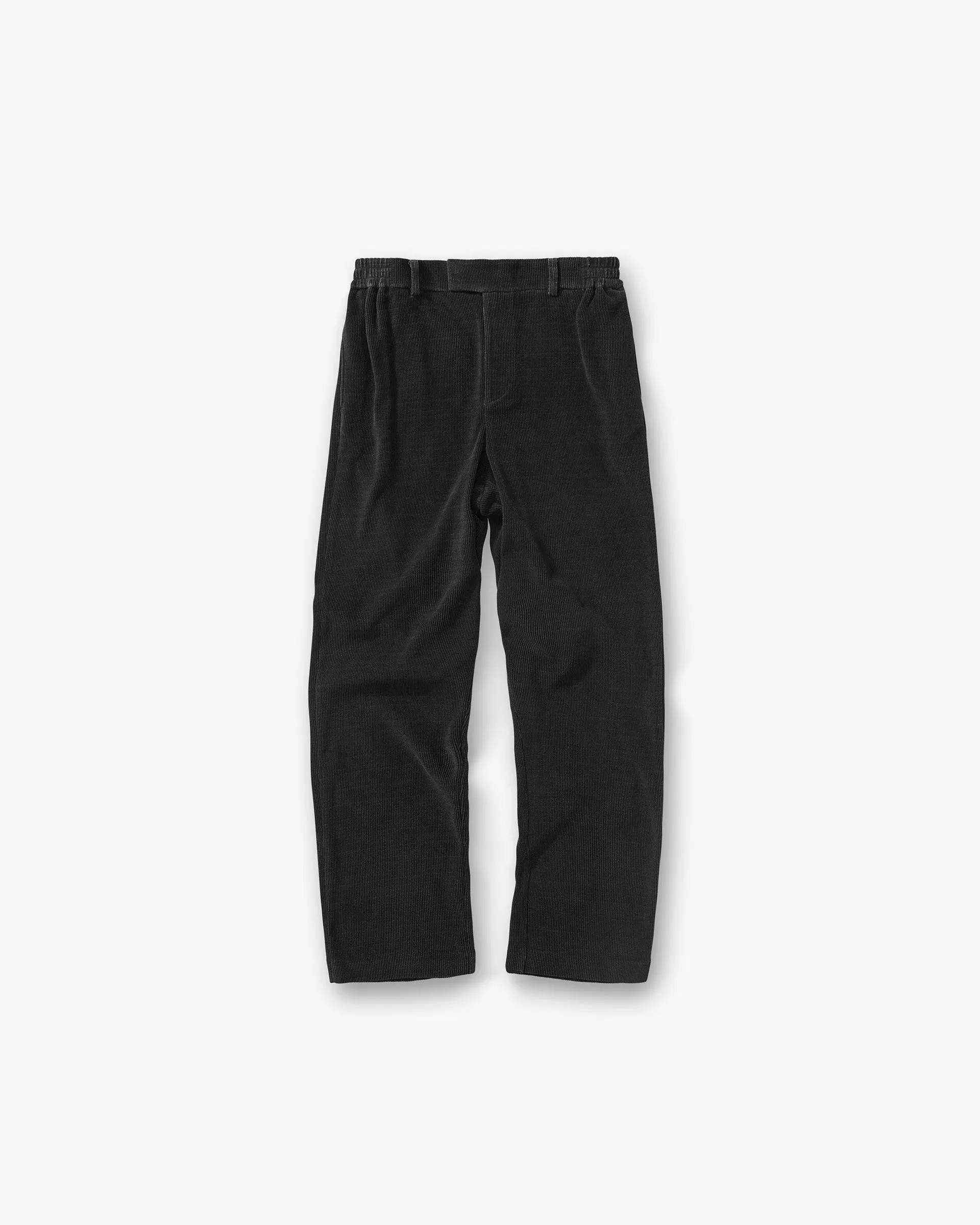 Ribbed Hybrid Pant - Washed Black Ultra Soft Blend Lounge-friendly