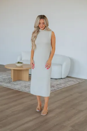 Roxanna Sweater Dress - Natural Midweight Feel Timeless Feel