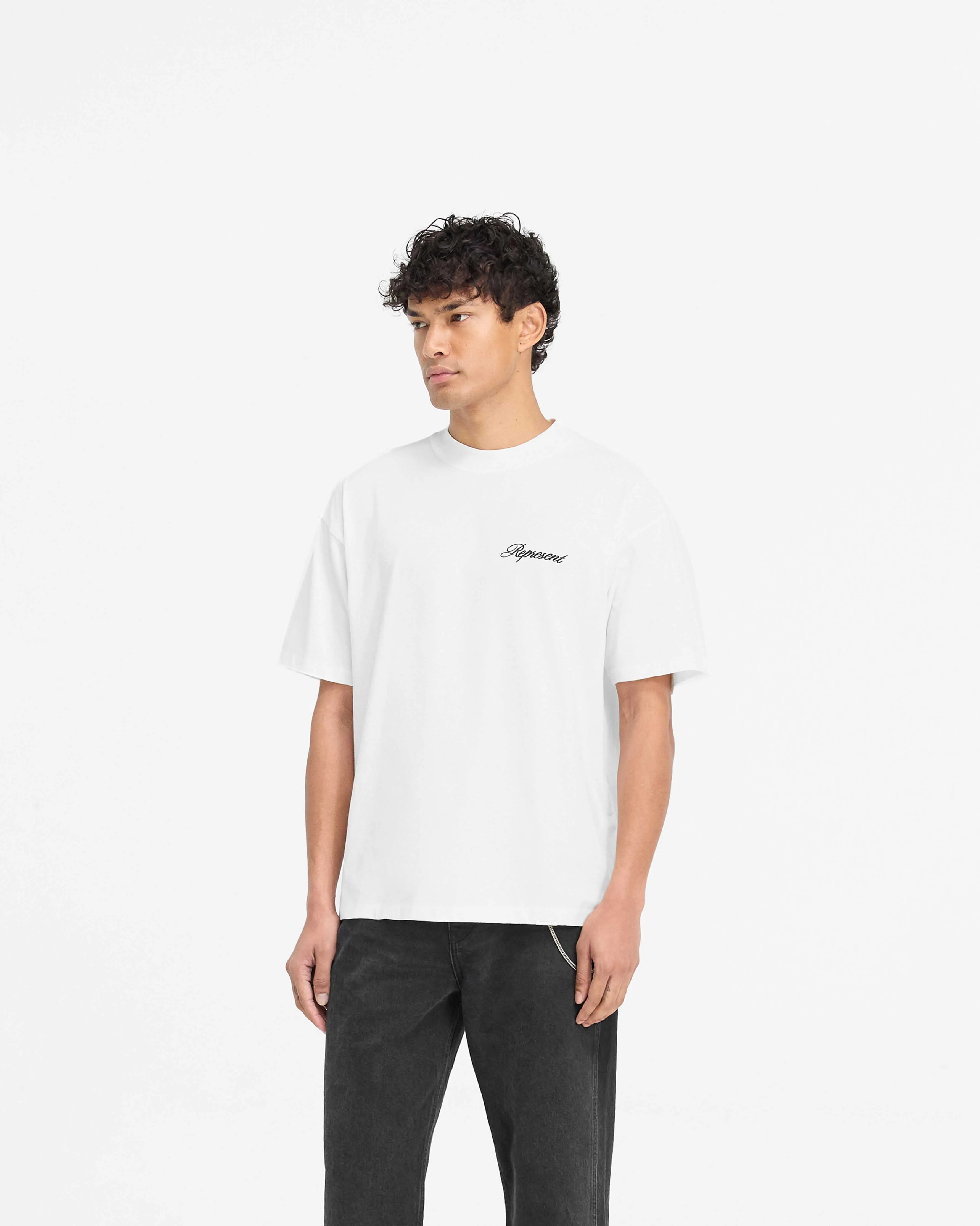 Script Logo T-Shirt - Flat White Kids clothing