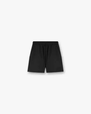 Seersucker Smart Swim Short - Black Daily Use Cooling Effect