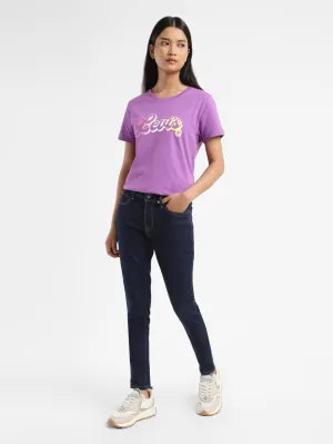 Women's 710 Indigo Skinny Fit Mid Rise Jeans Style Daily High-Quality Fabric