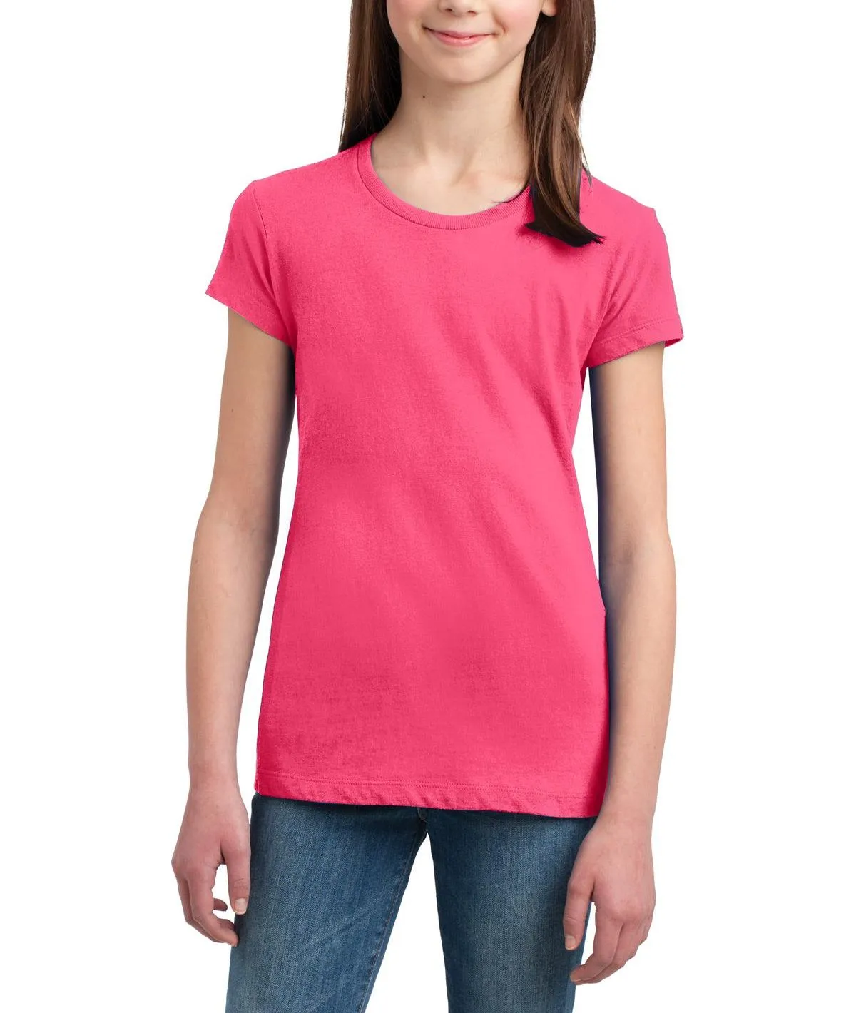 JustBlanks Girl's Concert Soft Spun Short Sleeve Tee Eco Friendly Production