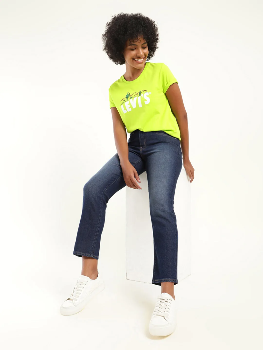 Women's 710 Blue Skinny Fit High Rise Jeans Reliable Basic