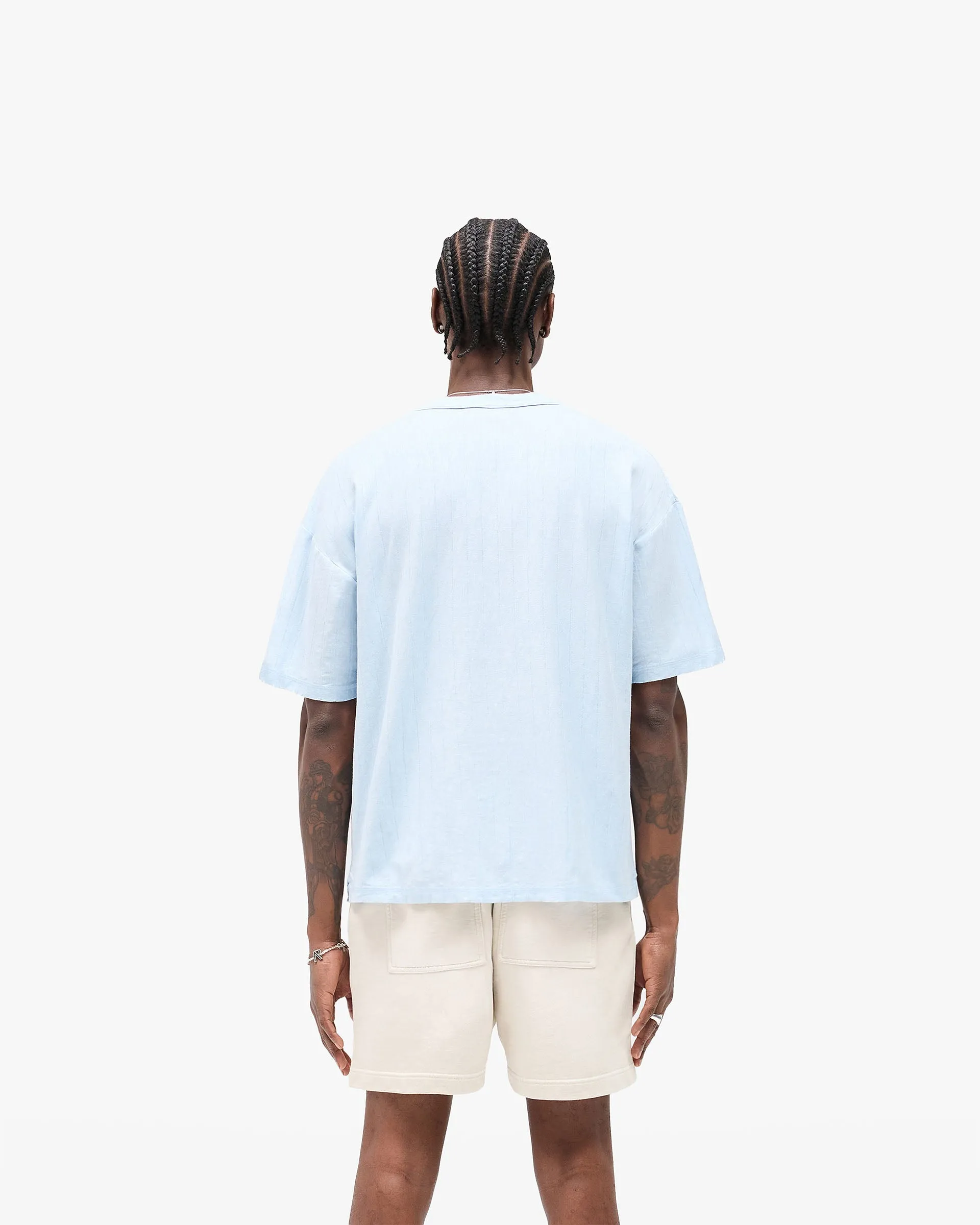Holiday Wear Slub Script T-Shirt - Ice Blue