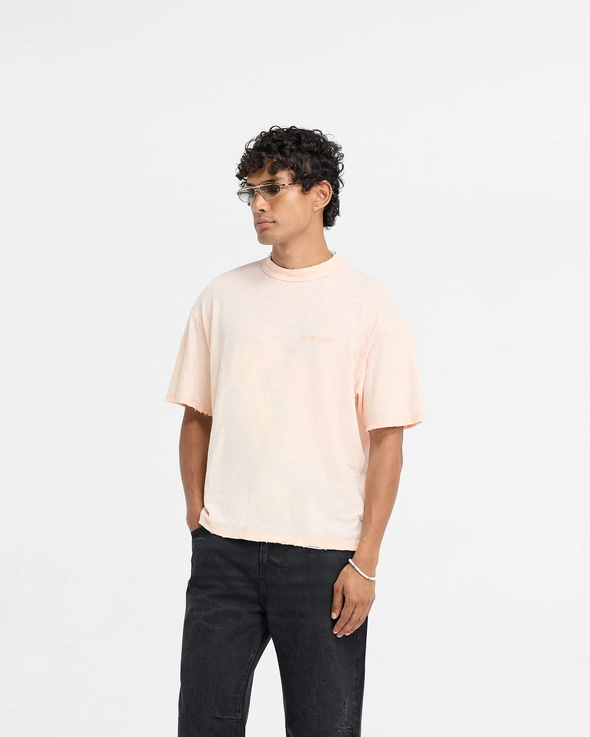 Slub T-Shirt - Washed Coral Fashion Layering